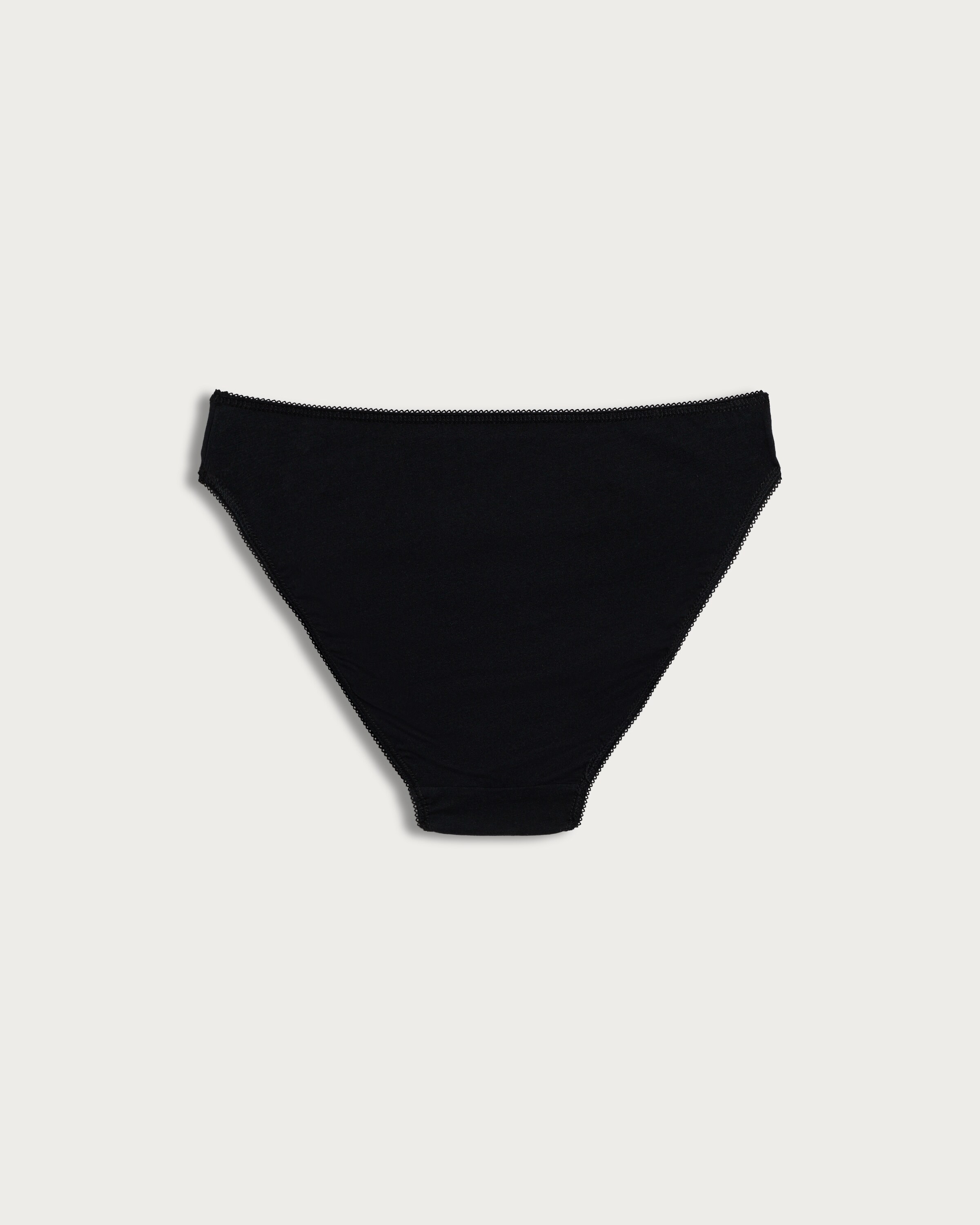 F&F 5-Pack Cotton Rich High Leg Knickers  in Black thumbnail 4