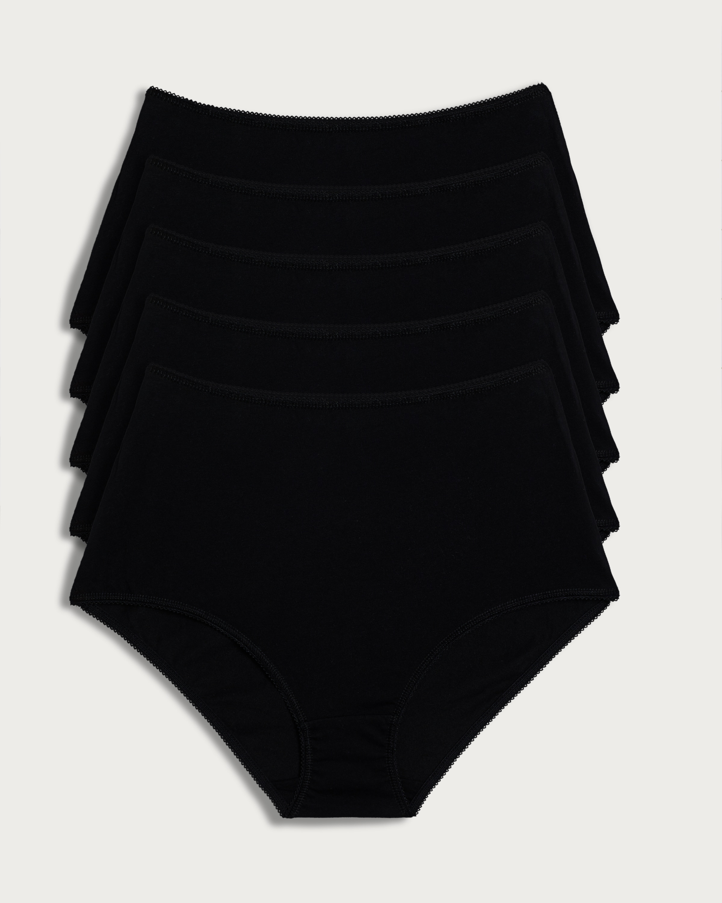 F&F 5-Pack Cotton Rich Full Brief Knickers in Black thumbnail 2