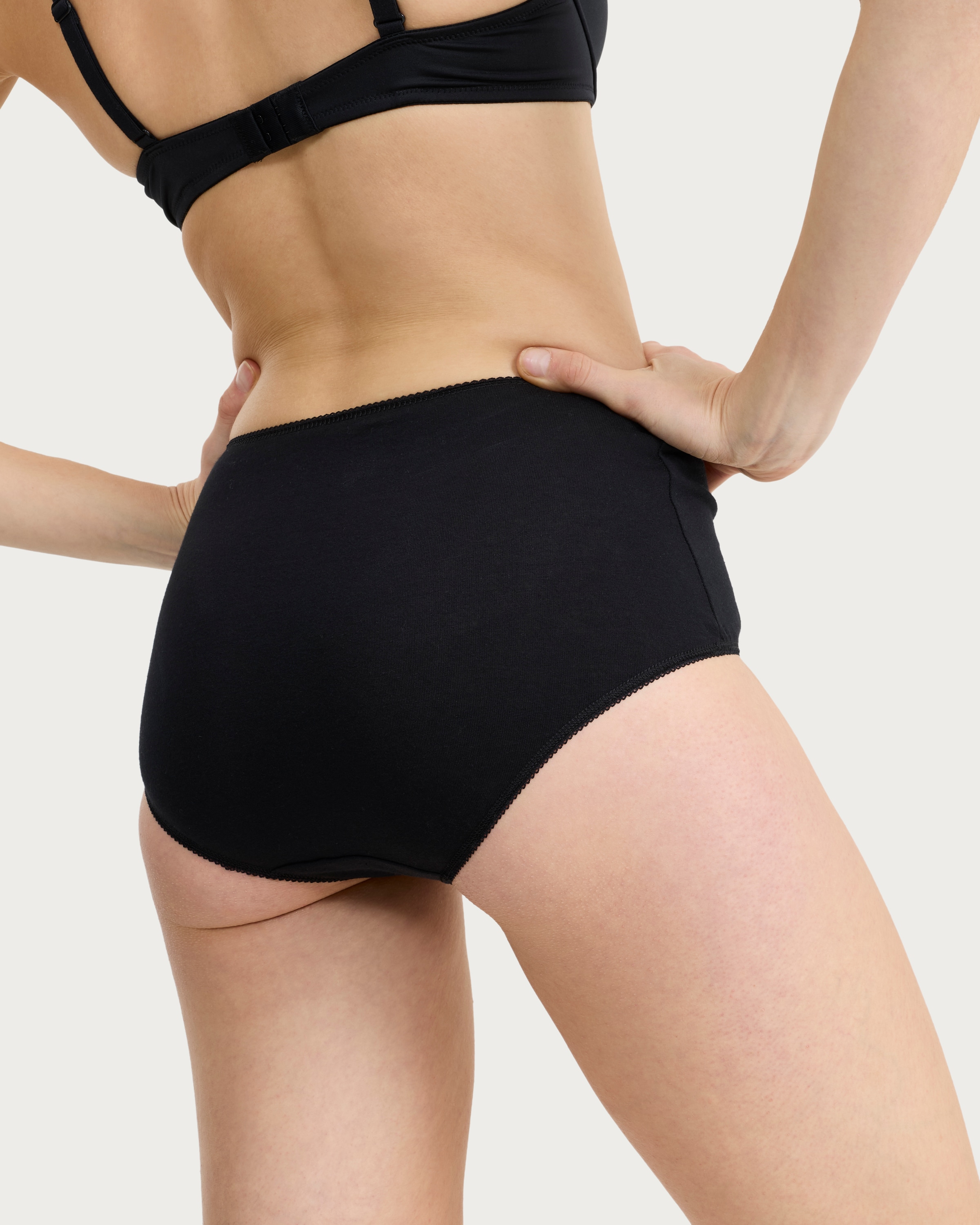 F&F 5-Pack Cotton Rich Full Brief Knickers in Black thumbnail 5