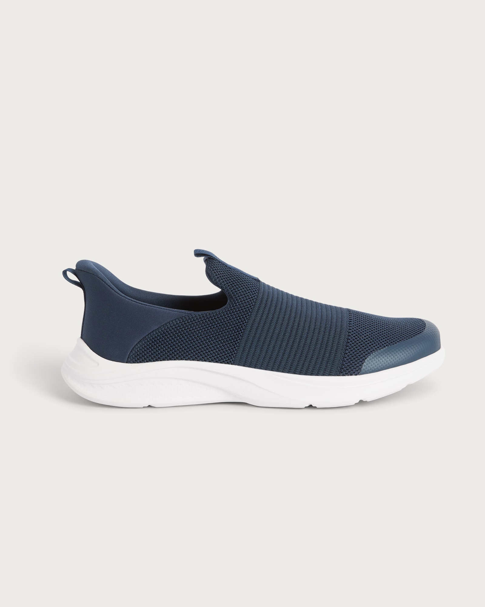 F&F Knitted Slip-On Trainers in Navy