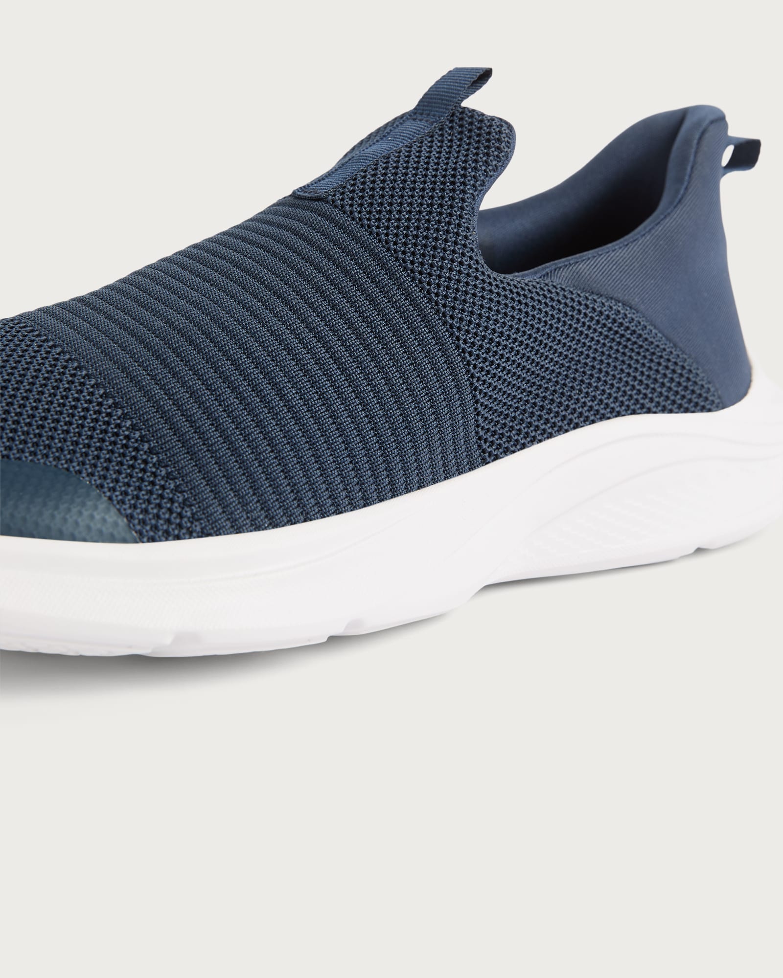 F&F Knitted Slip-On Trainers in Navy thumbnail 3