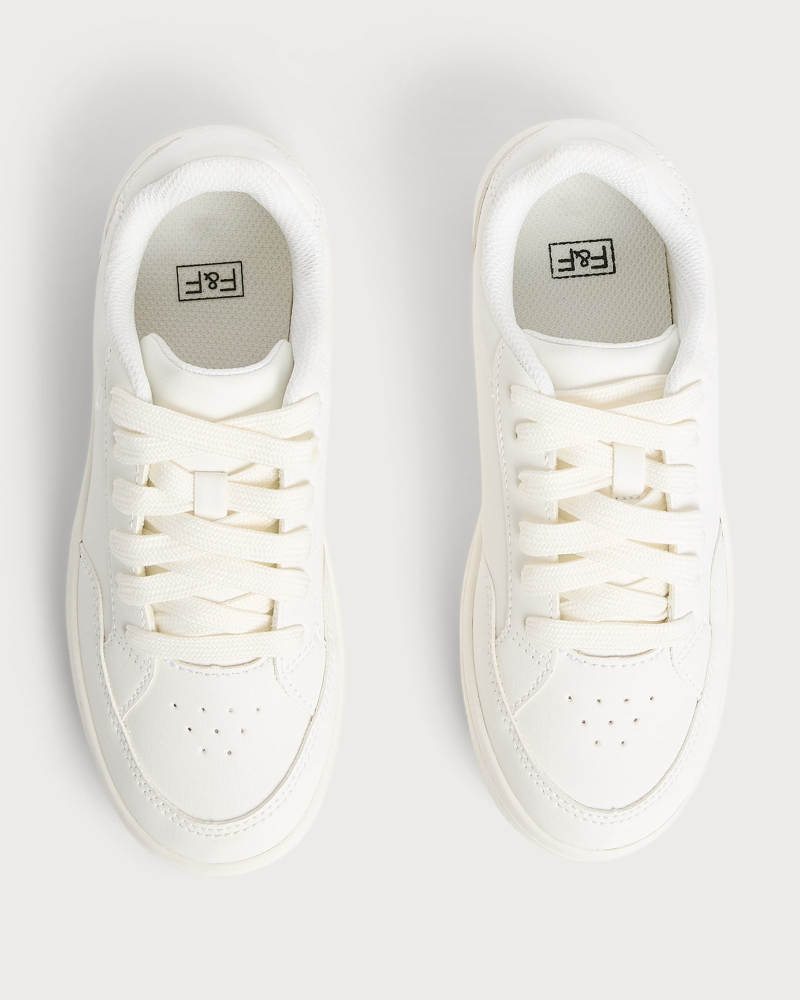 F&F Lace-Up Trainers in White thumbnail 2