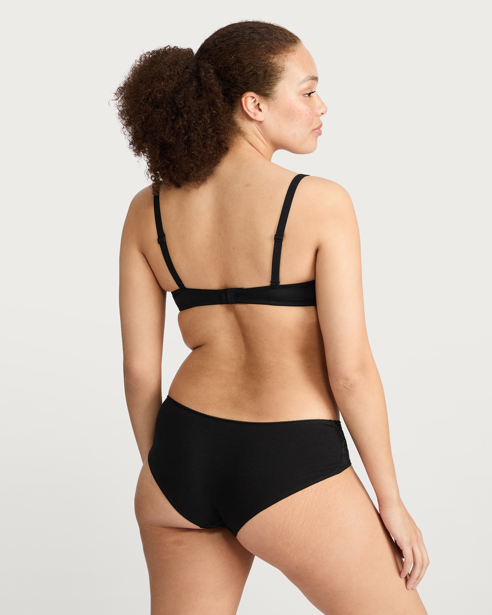 F&F 5-Pack Cotton Rich Short Lace Trim Knickers in Multi thumbnail 4