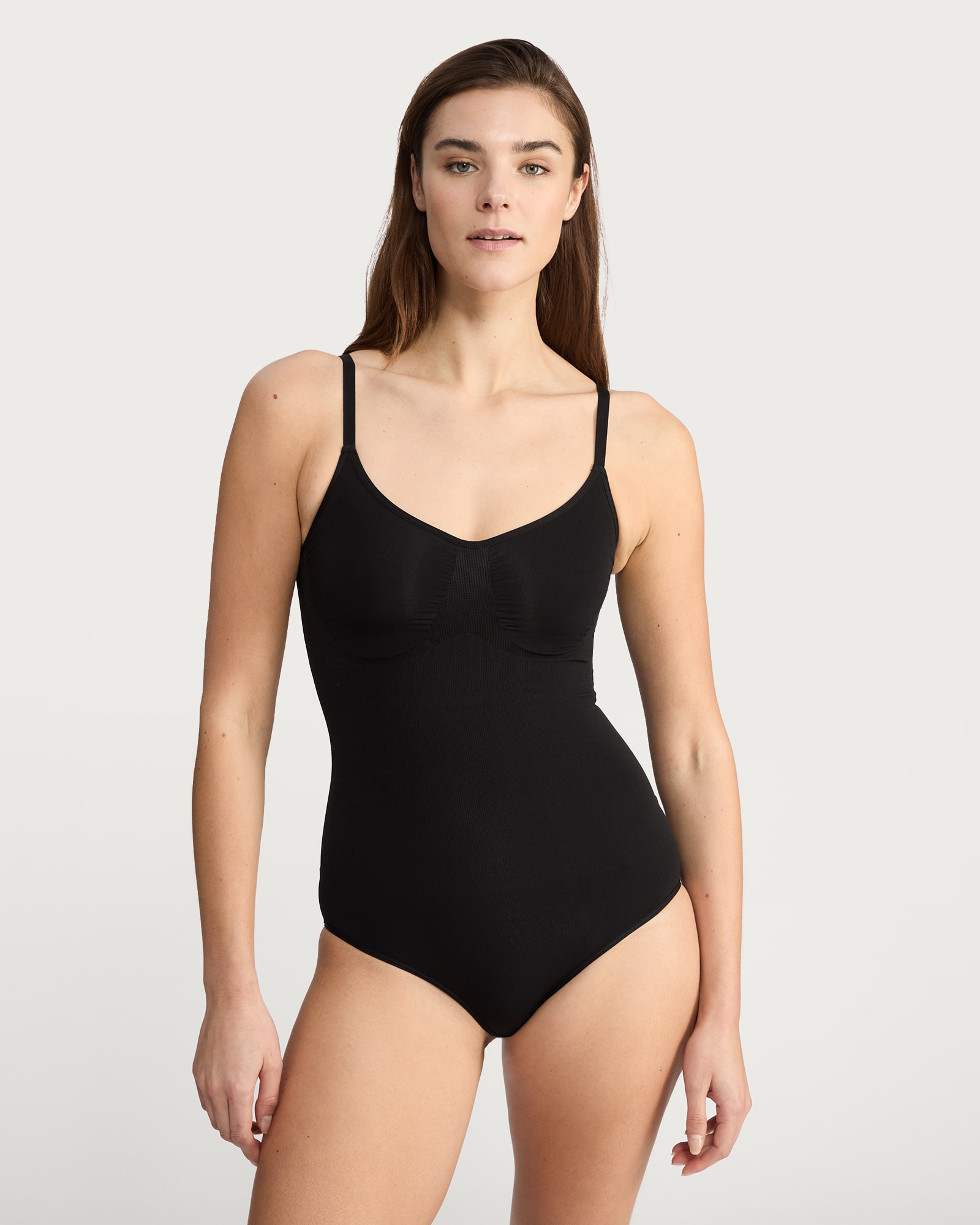 F&F Shapewear Smoothing Contour Bodysuit  in Black thumbnail 2