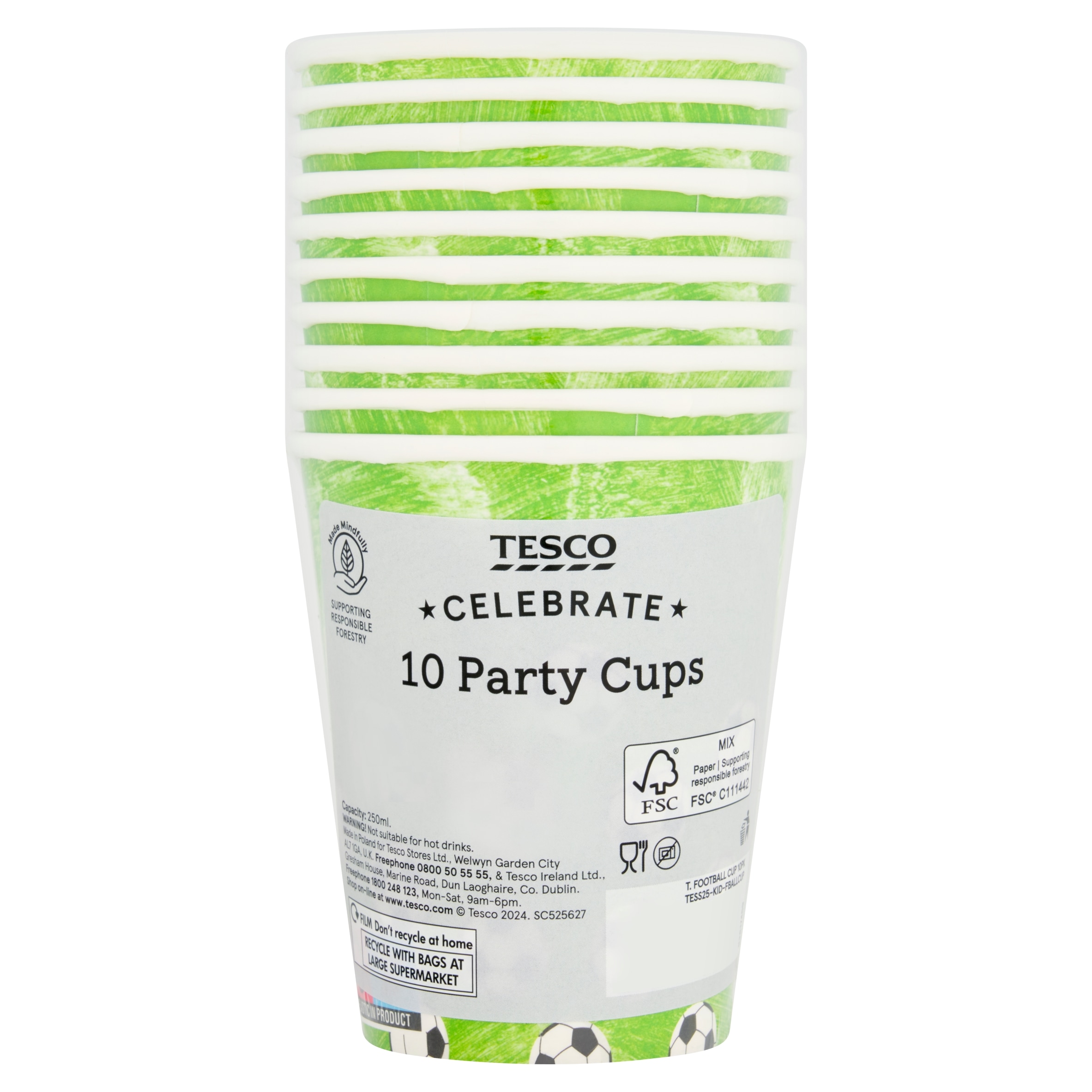Tesco football cup 10pk