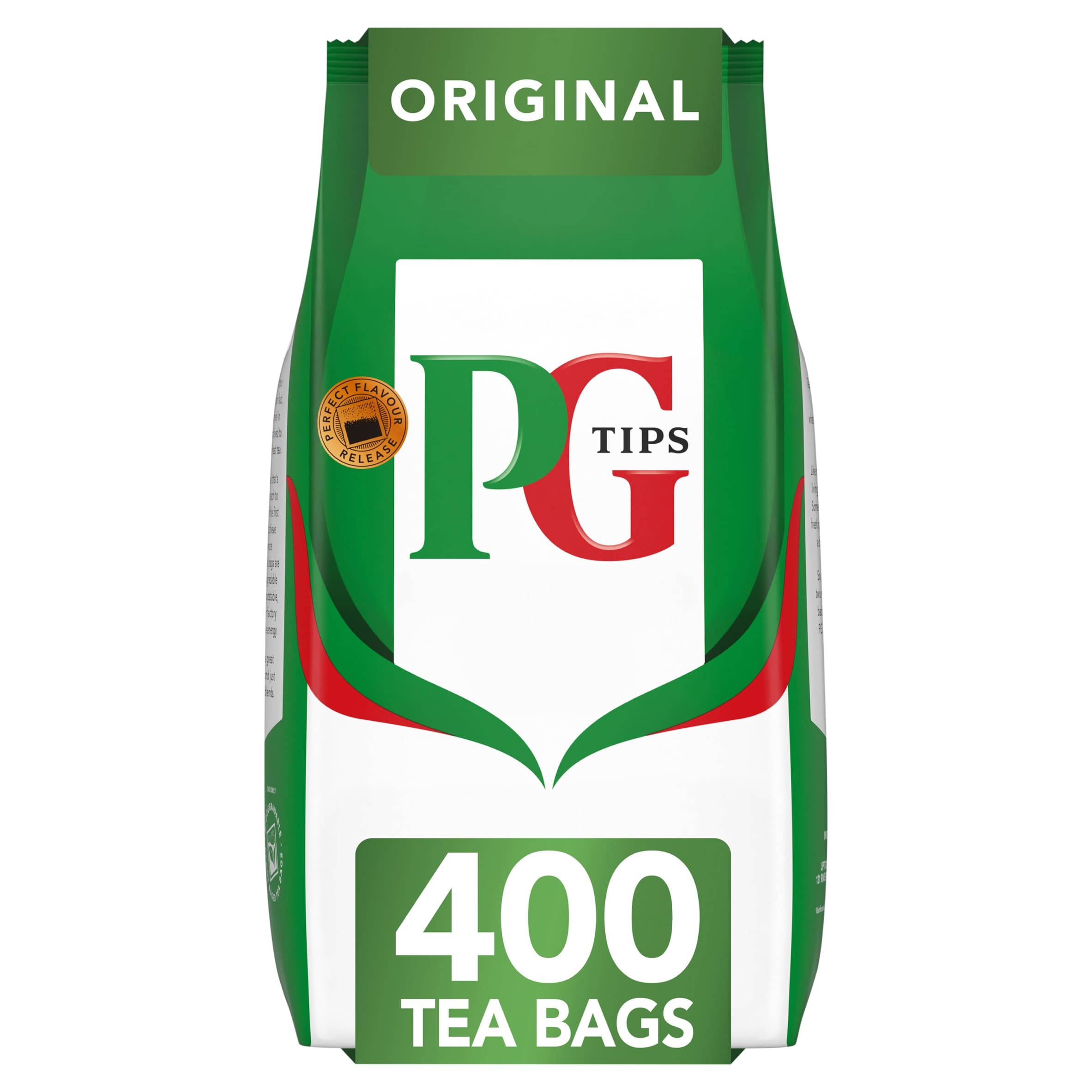 PG Tips 400 Black Tea, Plant Based Biodegradable Tea Bags