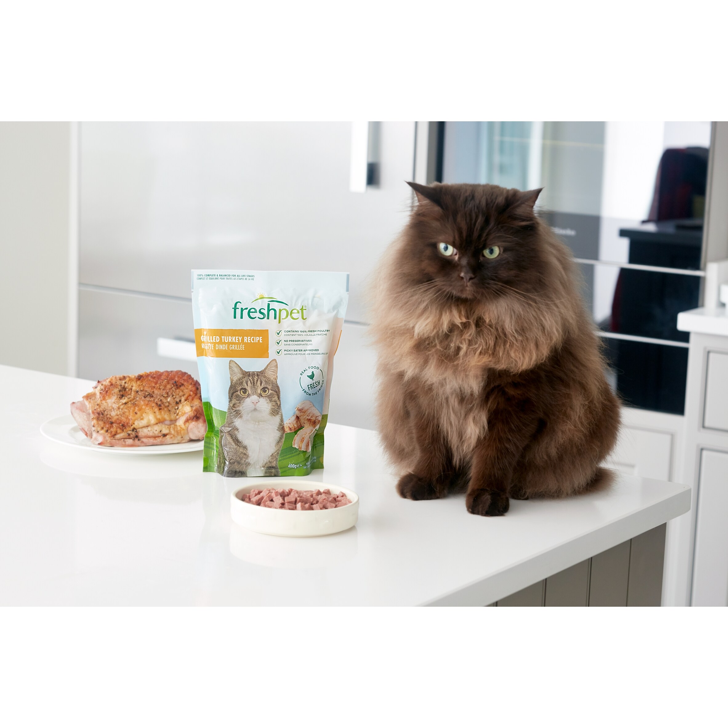 Freshpet Grilled Turkey Fresh Cat Food 400g thumbnail 4