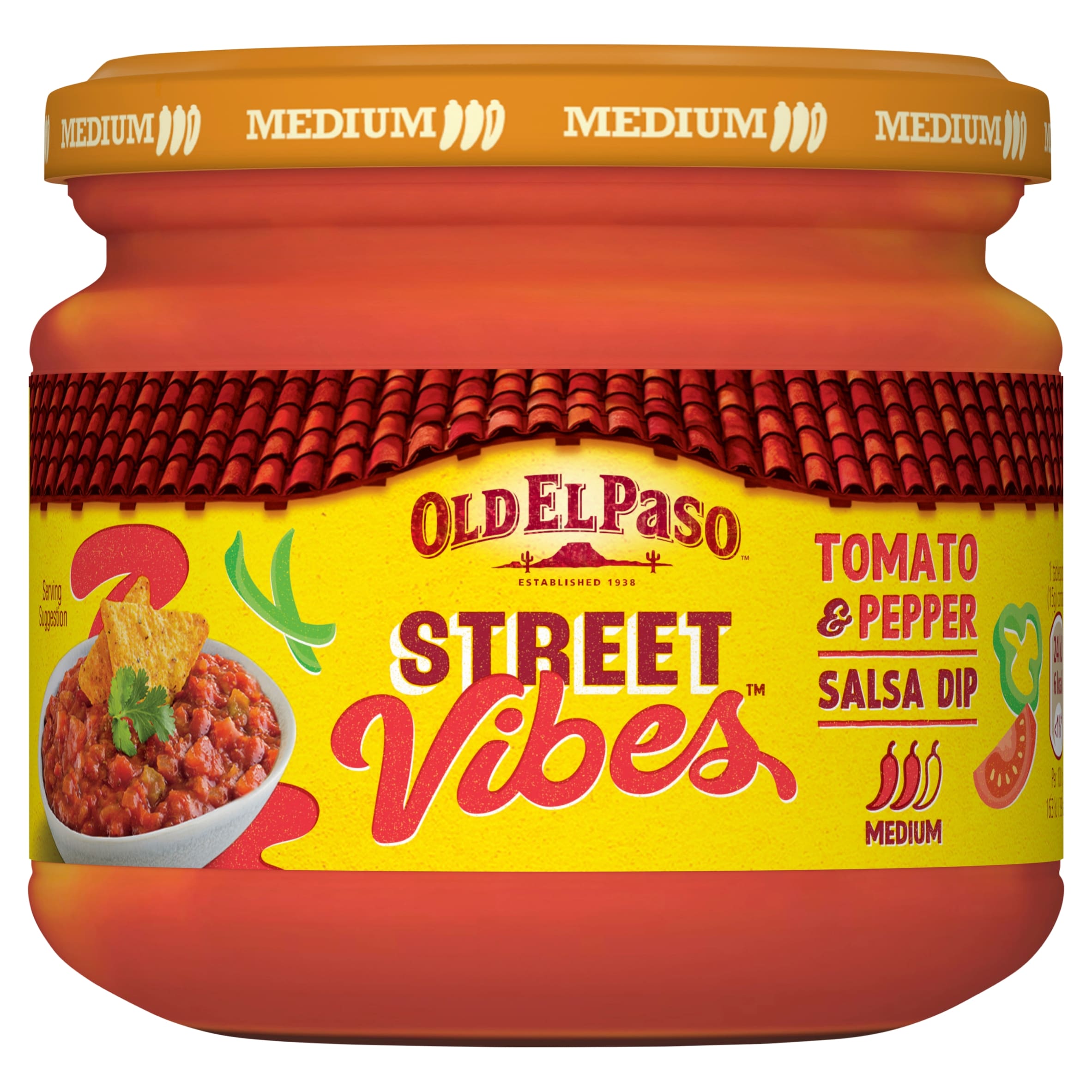 Old El Paso Street Vibes Salsa Dip - Tomato & Pepper 312g