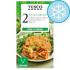 Tesco Vegetarian 2 Pesto, Vegetable & Mozzarella Melts 280G