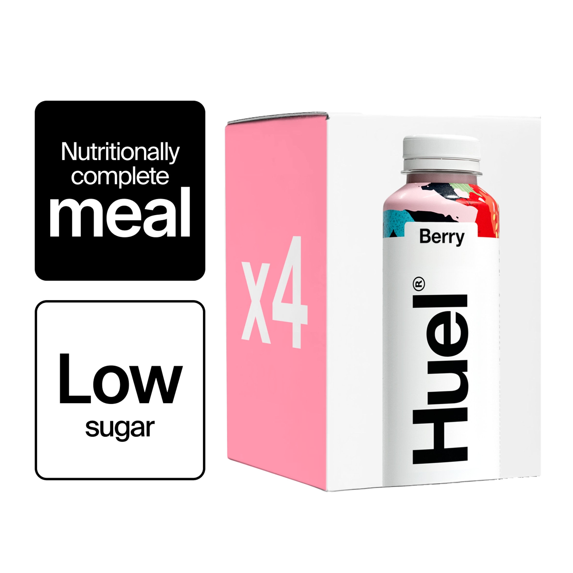 Huel Ready-to-Drink Complete Meal - Berry 4 x 500ml