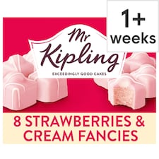 Mr Kipling Strawberries & Cream Fancies 8 Pack