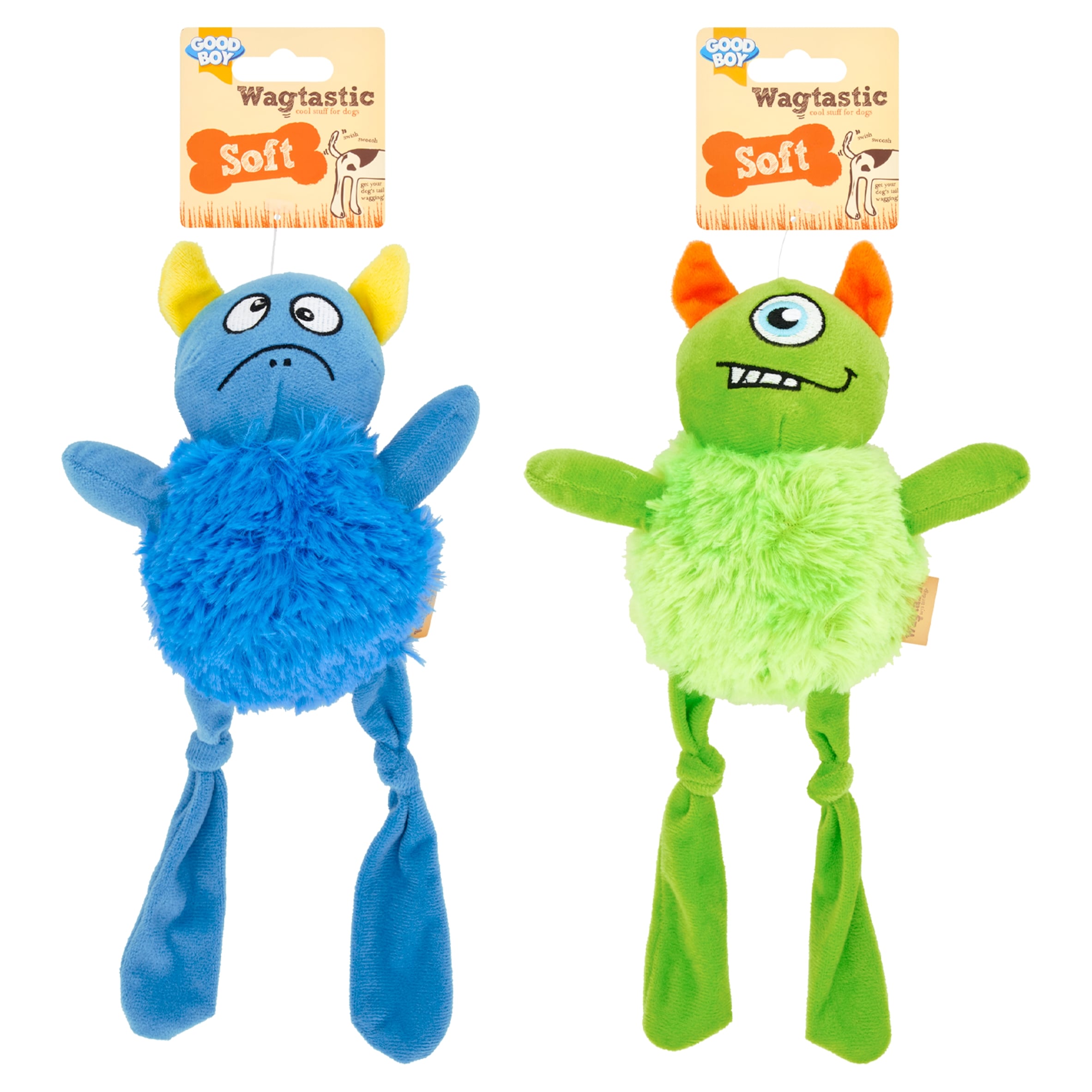 GOOD BOY WAGTASTIC SQUEAKY BODS DOG TOY thumbnail 2