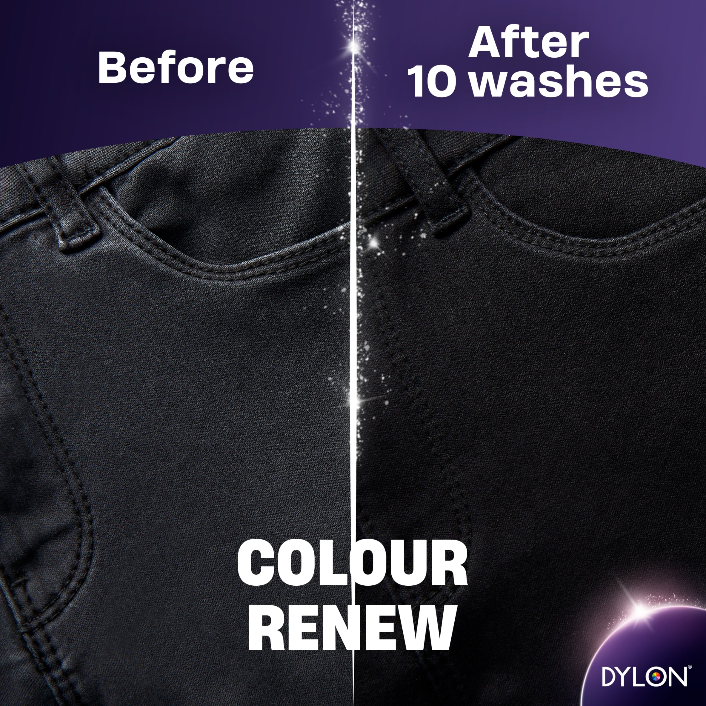 Dylon Renew Colour Detergent - Dark Clothes 1.5L thumbnail 2