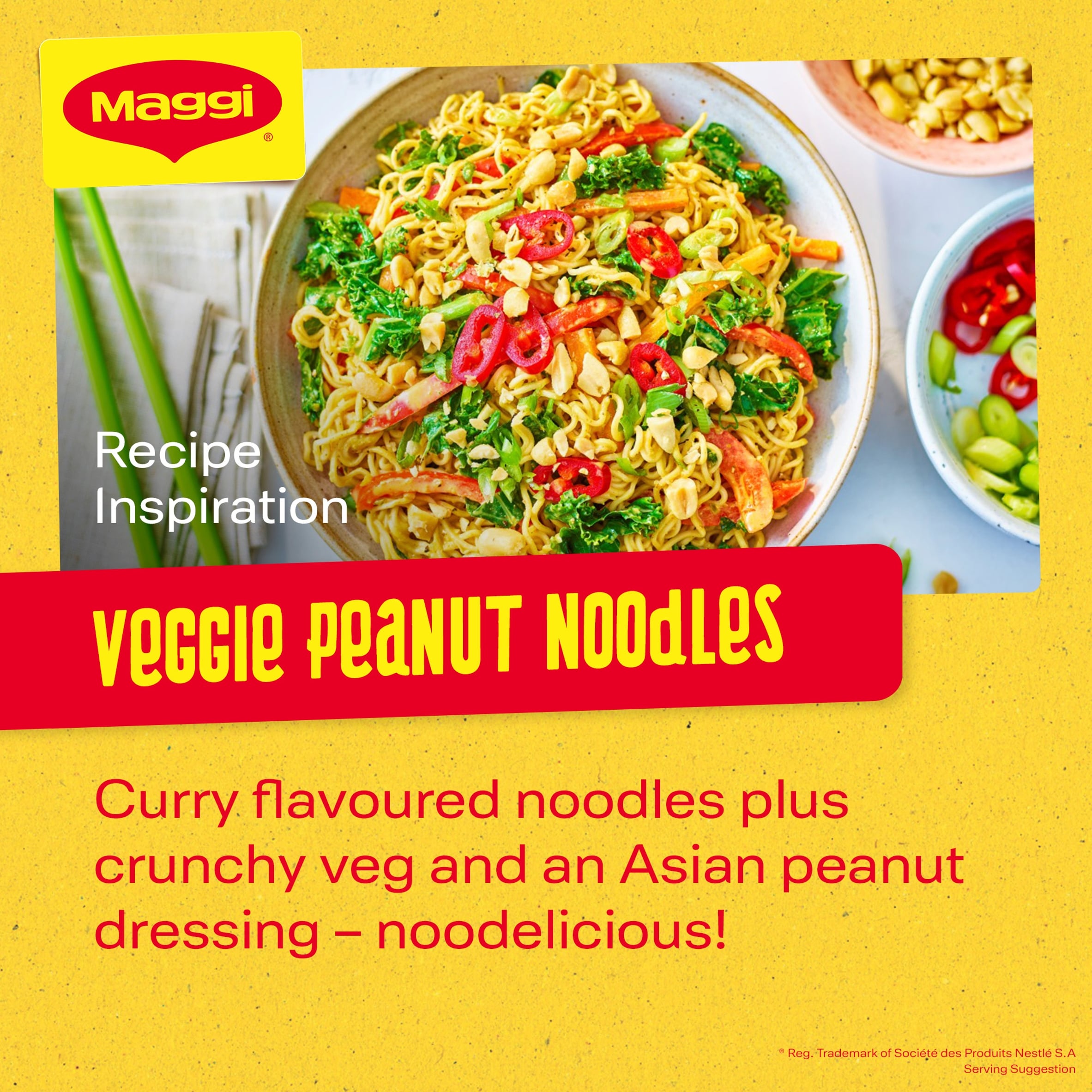 Maggi 2-Minute Instant Noodles - Curry Flavour 5x79g thumbnail 4