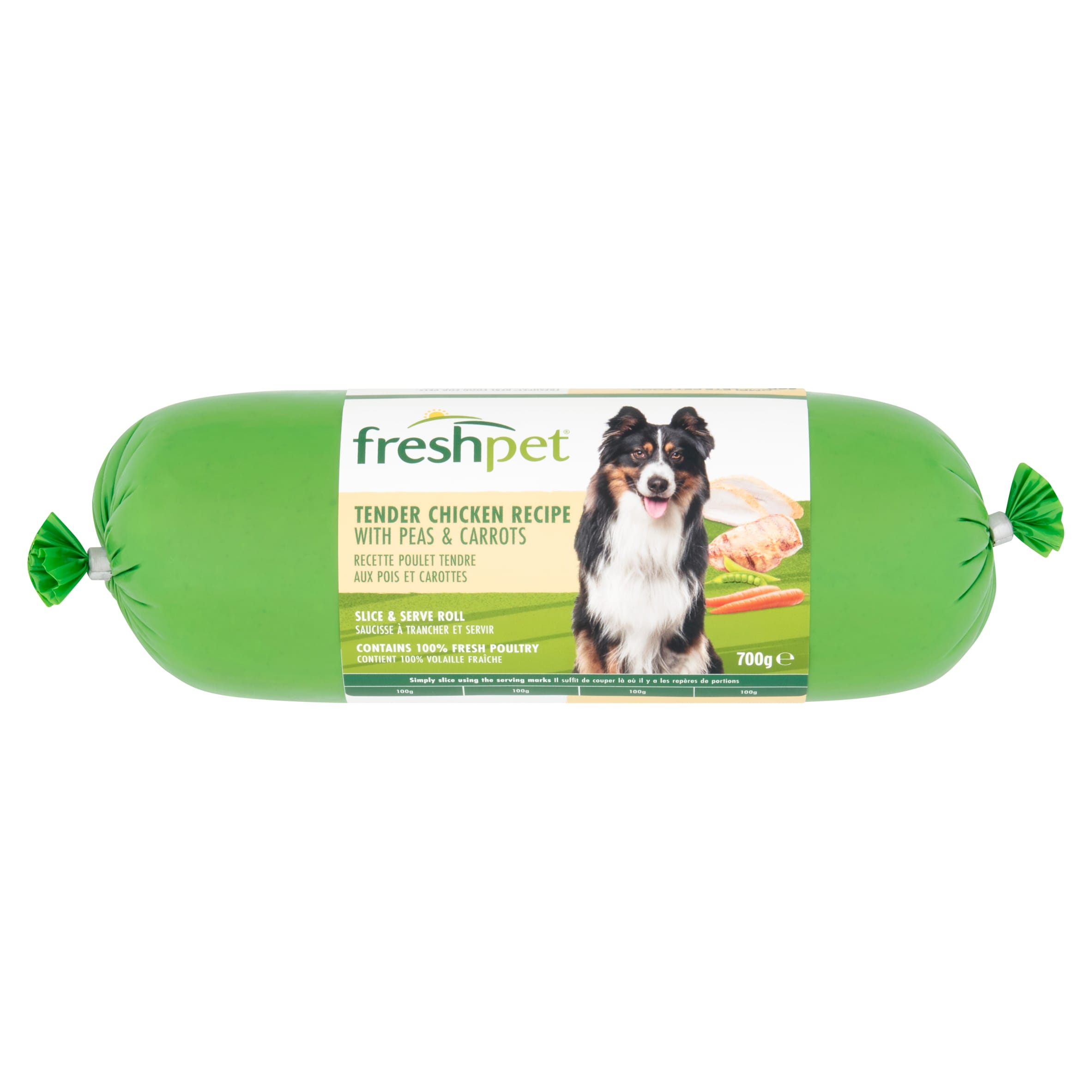 Freshpet Tender Chicken with Peas & Carrots Fresh Dog Food Roll 700g