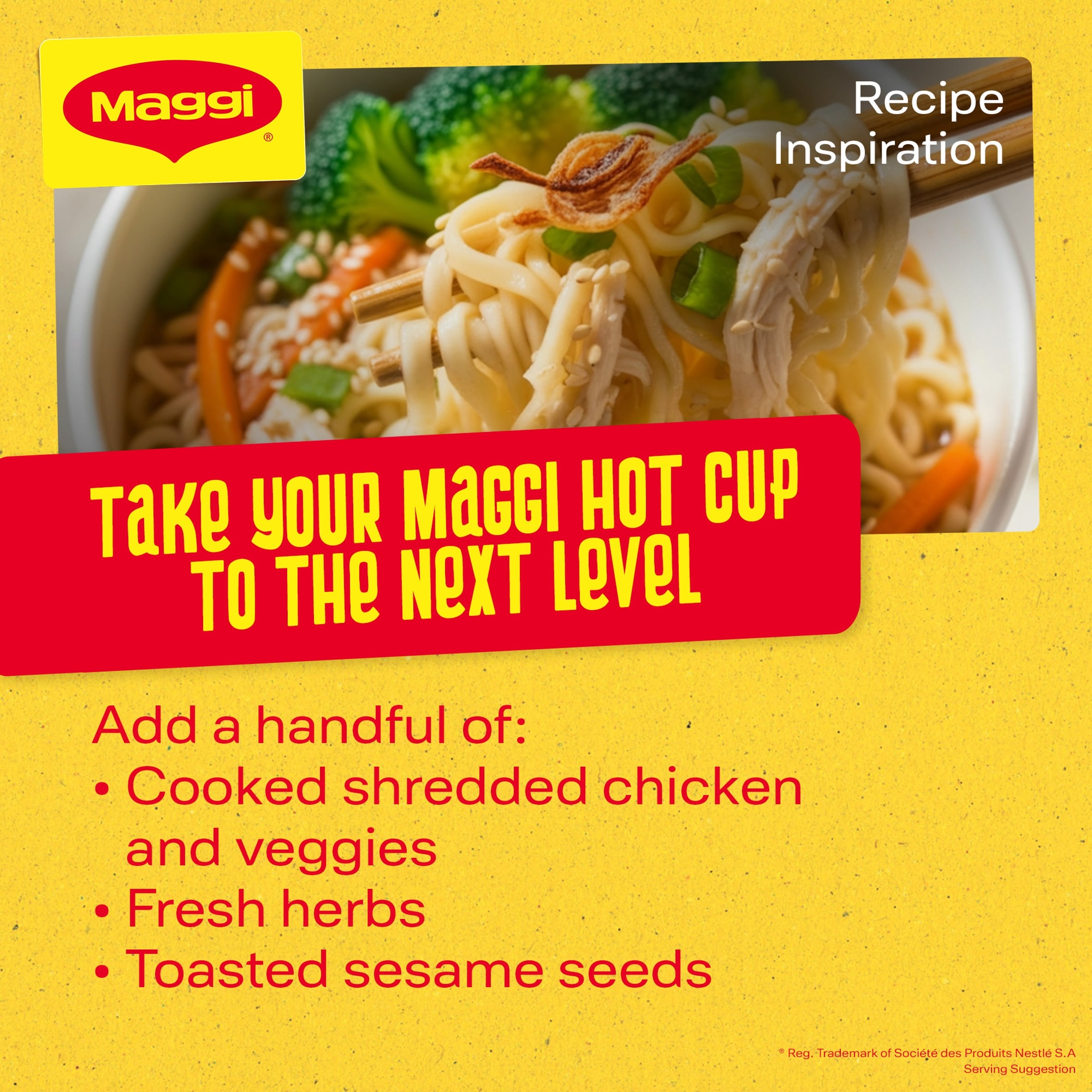 Maggi Hot Cup Chicken Noodles Pot 59.2g thumbnail 4