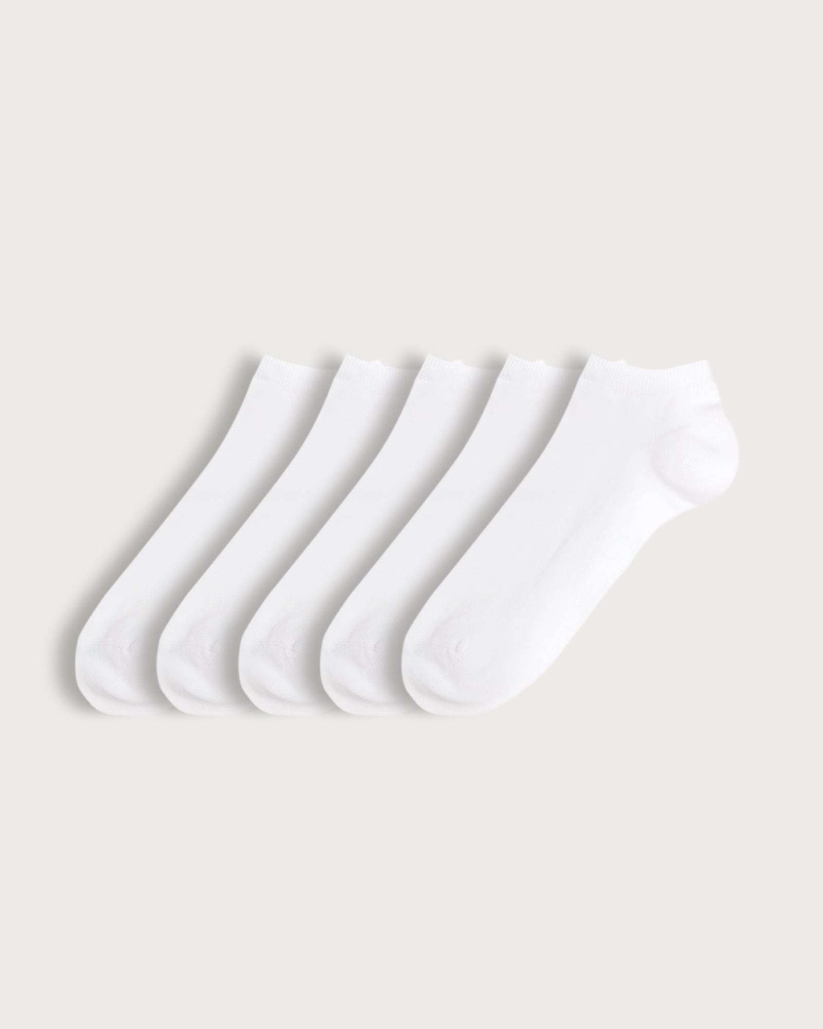 F&F 5-Pack Cotton Rich Trainer Socks  in White