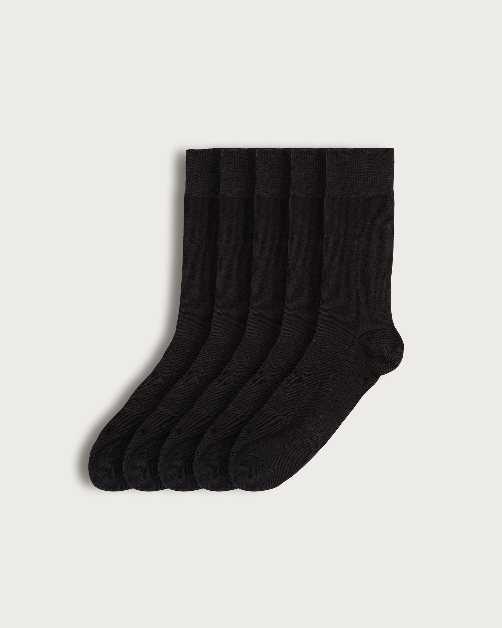F&F 5-Pack Super Soft Ankle Socks in Black
