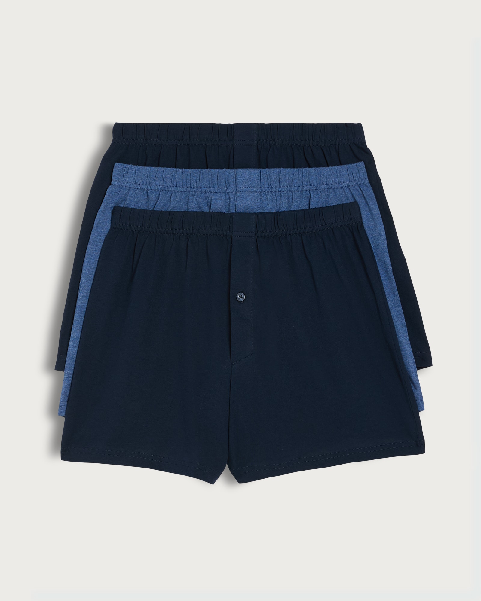 F&F 3-Pack Pure Cotton Boxers in Navy