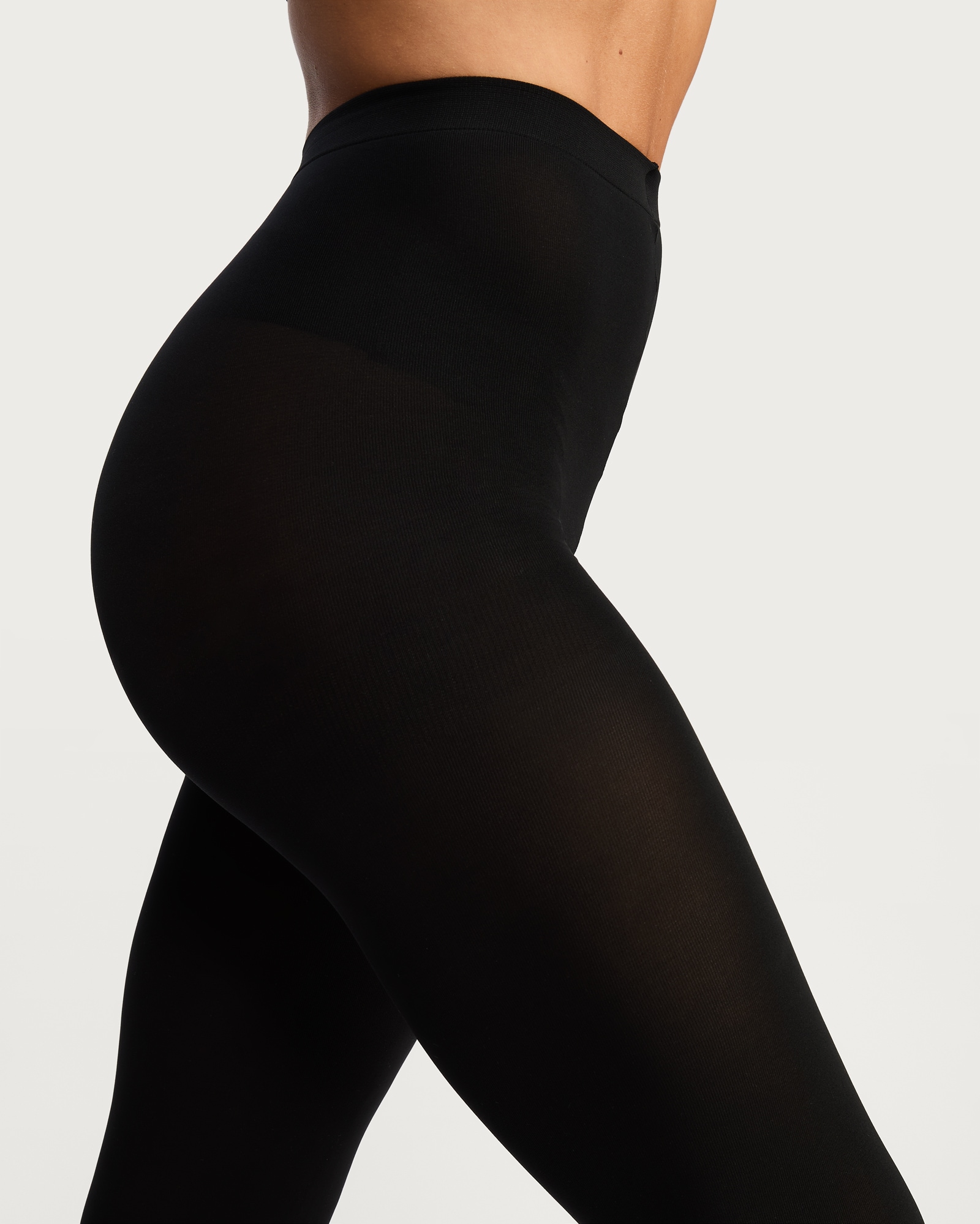 F&F 2-Pack 80 Denier Opaque Tights in Black thumbnail 2