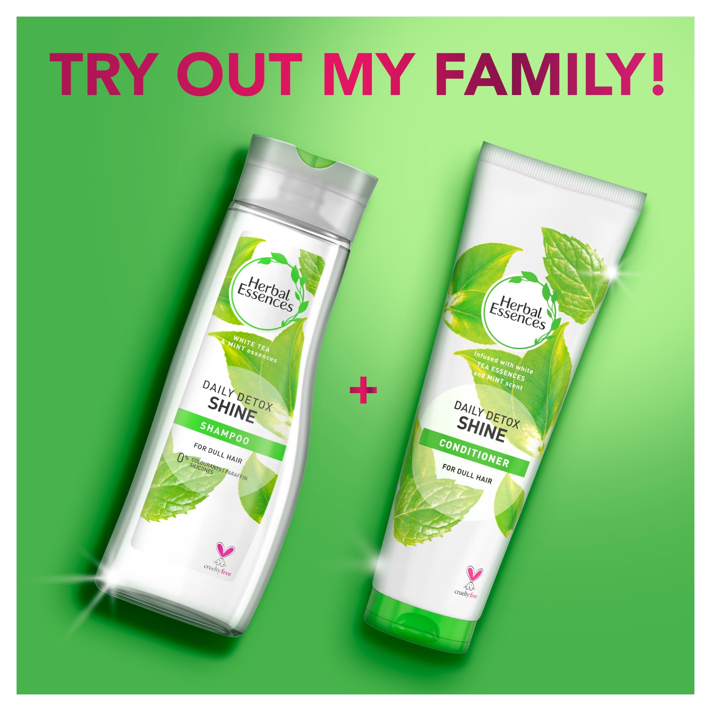 Herbal Essences Daily Detox Shine Conditioner Tea & Mint 275ml thumbnail 5