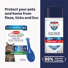 Bob Martin Clear Plus Spot On Flea & Tick Cat +1Kg 1 Pipette thumbnail 2