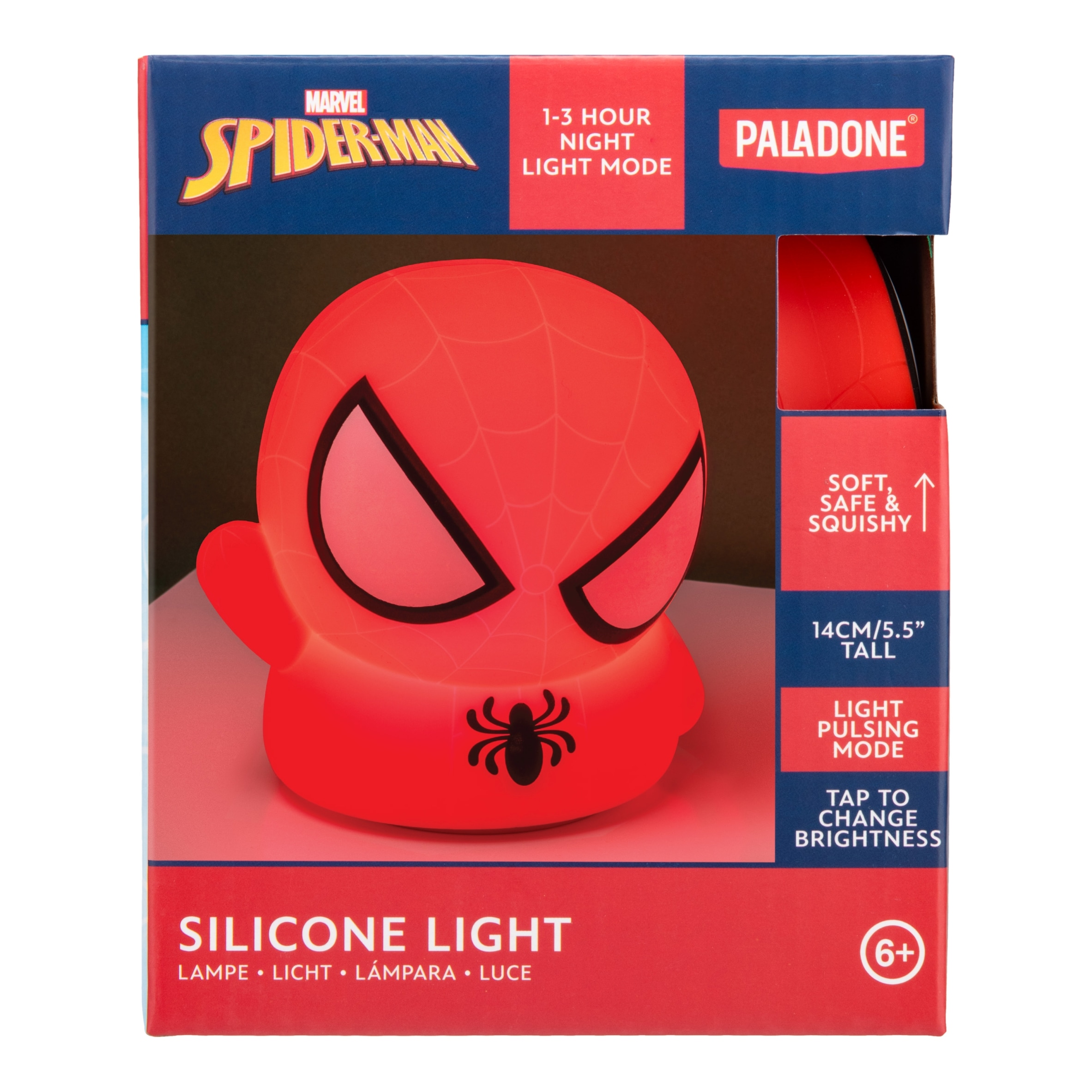 SPIDERMAN SILICONE LIGHT RECHARGEABLE BATTERY VERSION