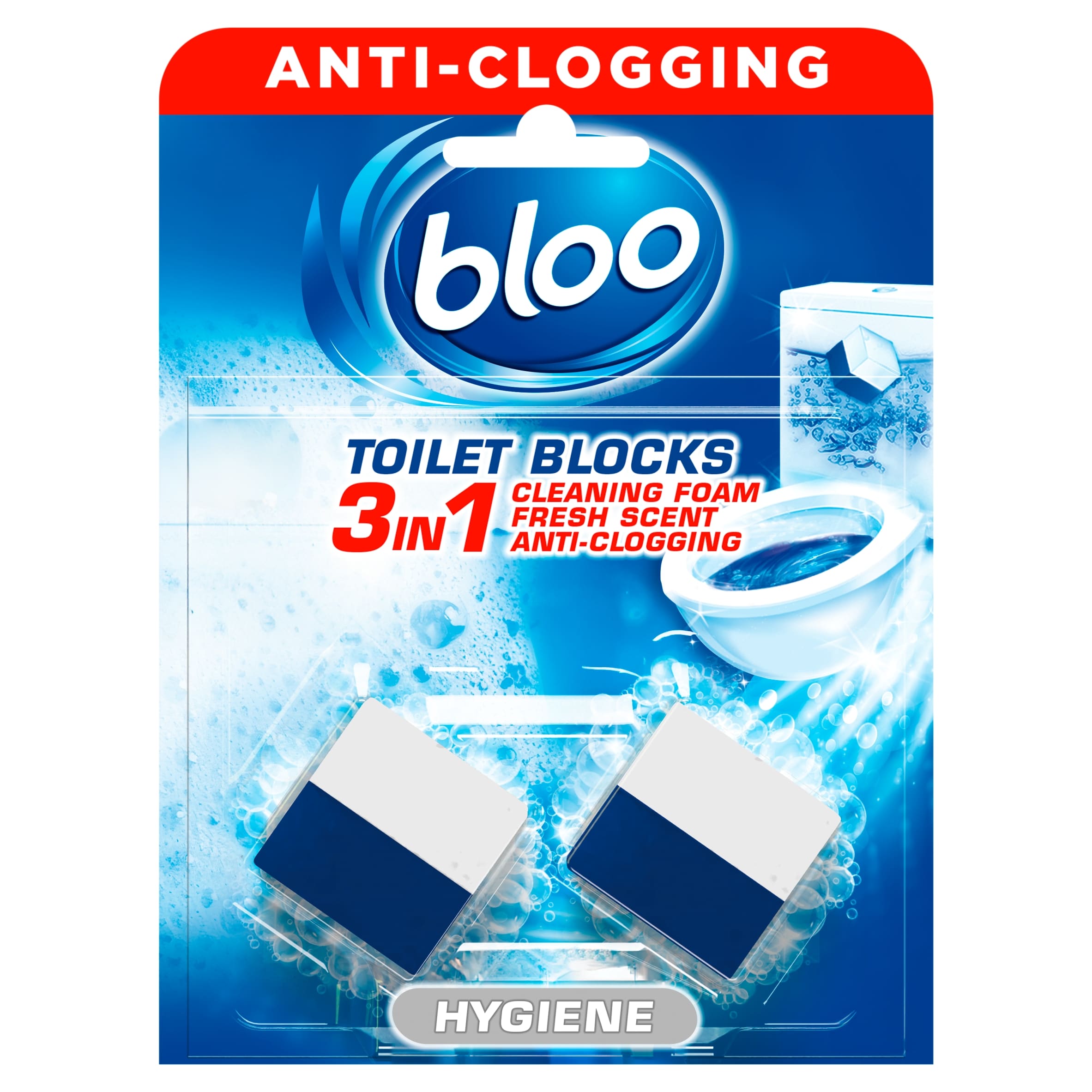 Bloo 2in1 Cleaning Foam Fresh Scent Toilet Blocks 2 x 50g
