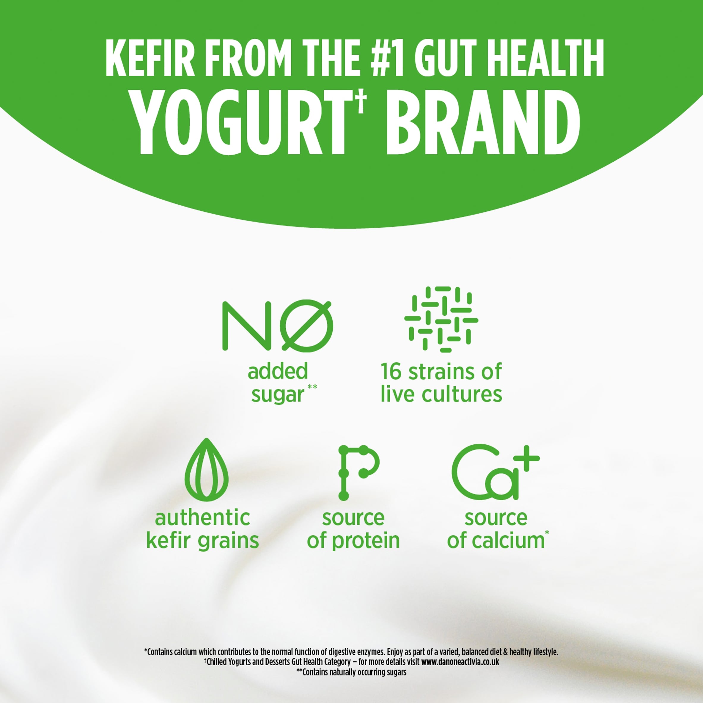 Activia Kefir Natural Gut Health Yoghurt Drink 280ml thumbnail 3