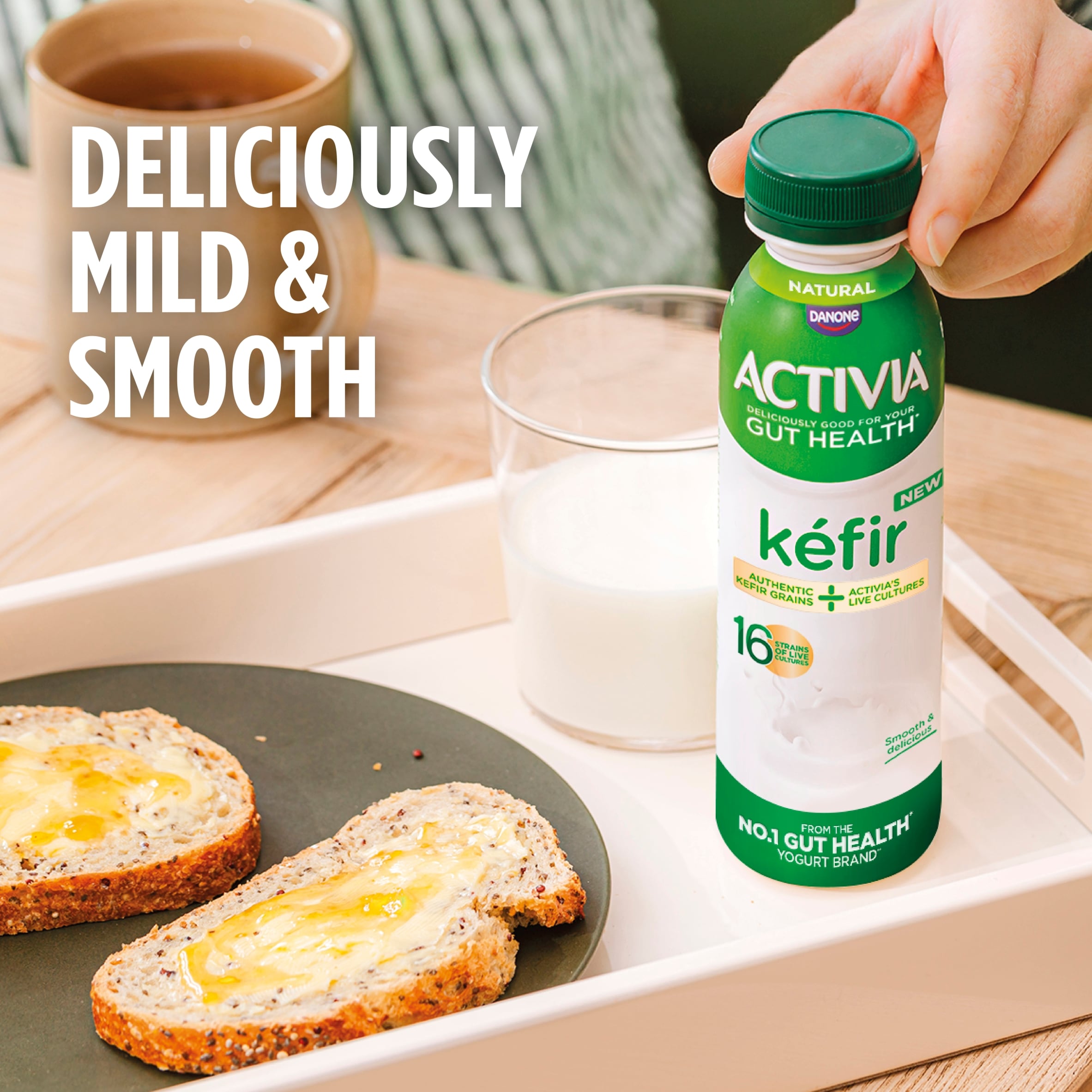 Activia Kefir Natural Gut Health Yoghurt Drink 280ml thumbnail 4