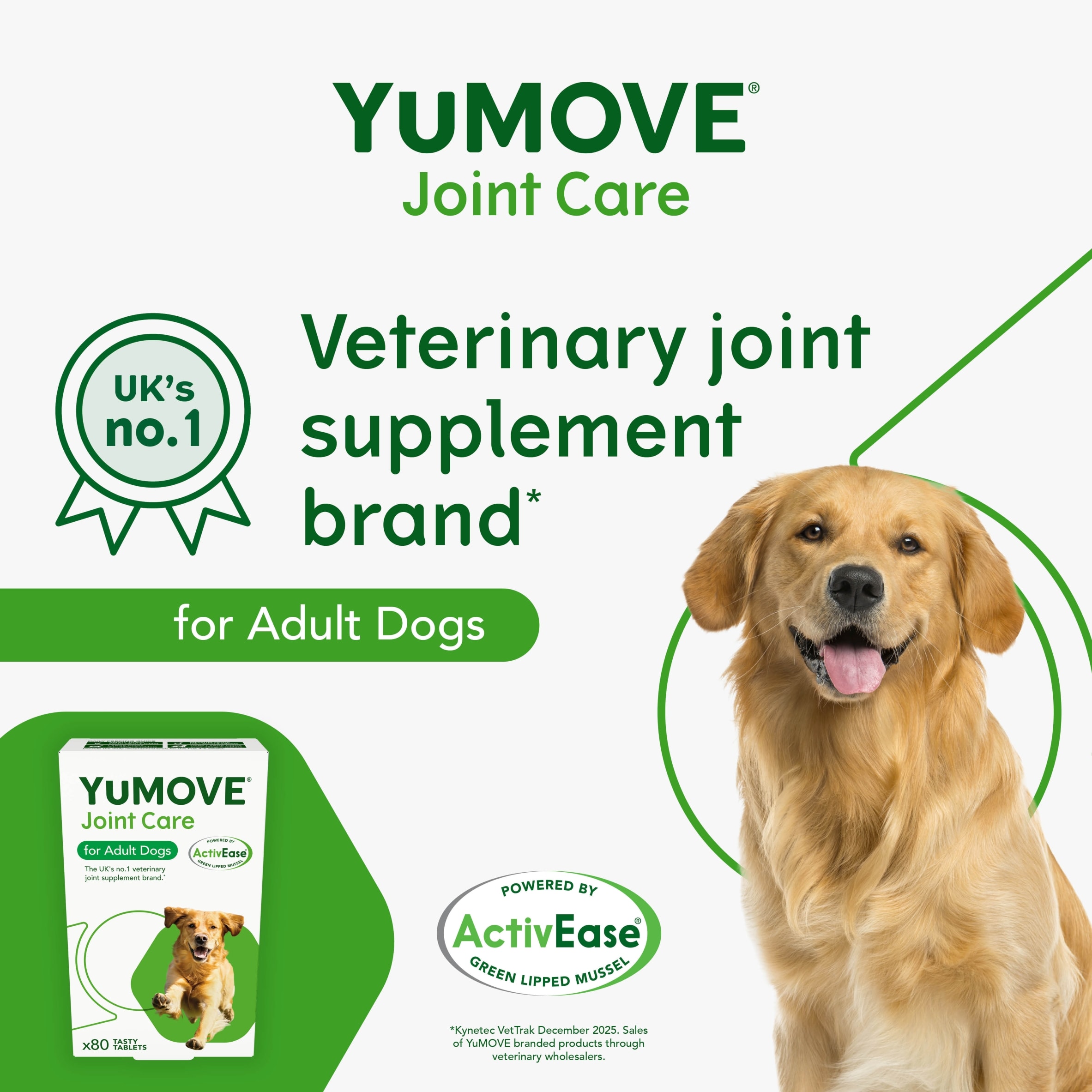 YuMOVE Joint Care for Adult Dogs 80 Pack 70.5g thumbnail 3
