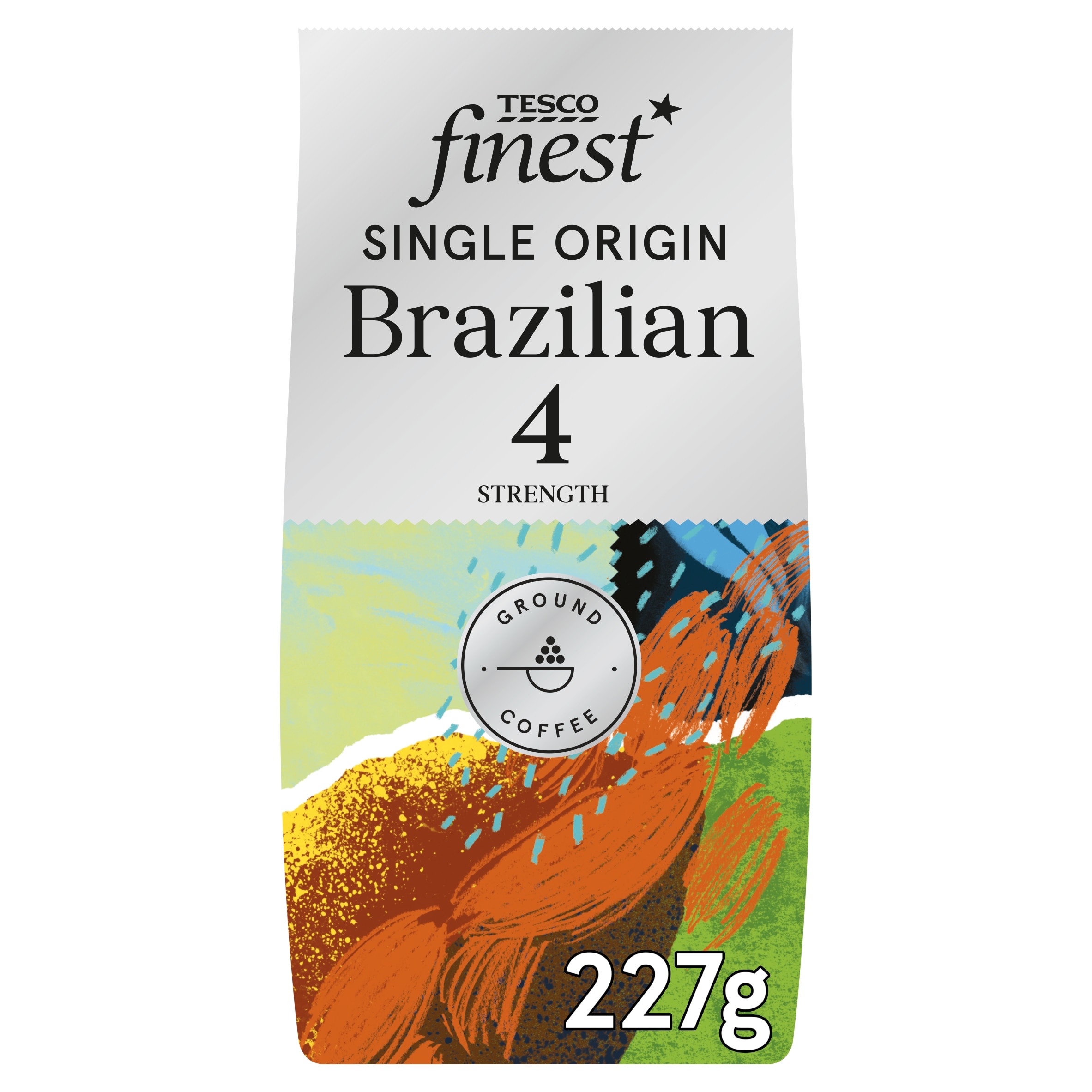 Tesco Finest Fairtrade Brazilian Ground Coffee 227g