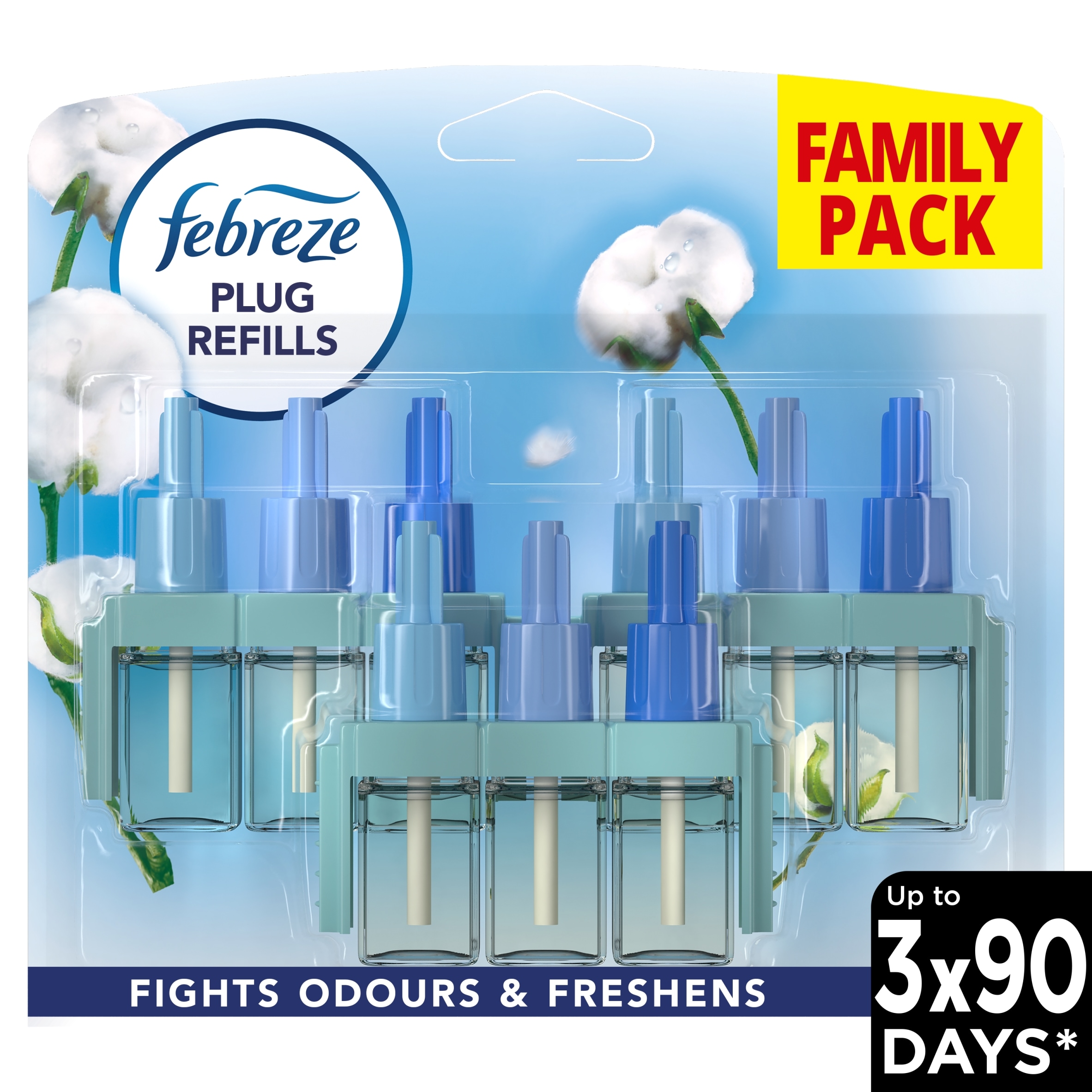 Febreze 3Volution Air Freshener Triple Plug In Refill Cotton Fresh