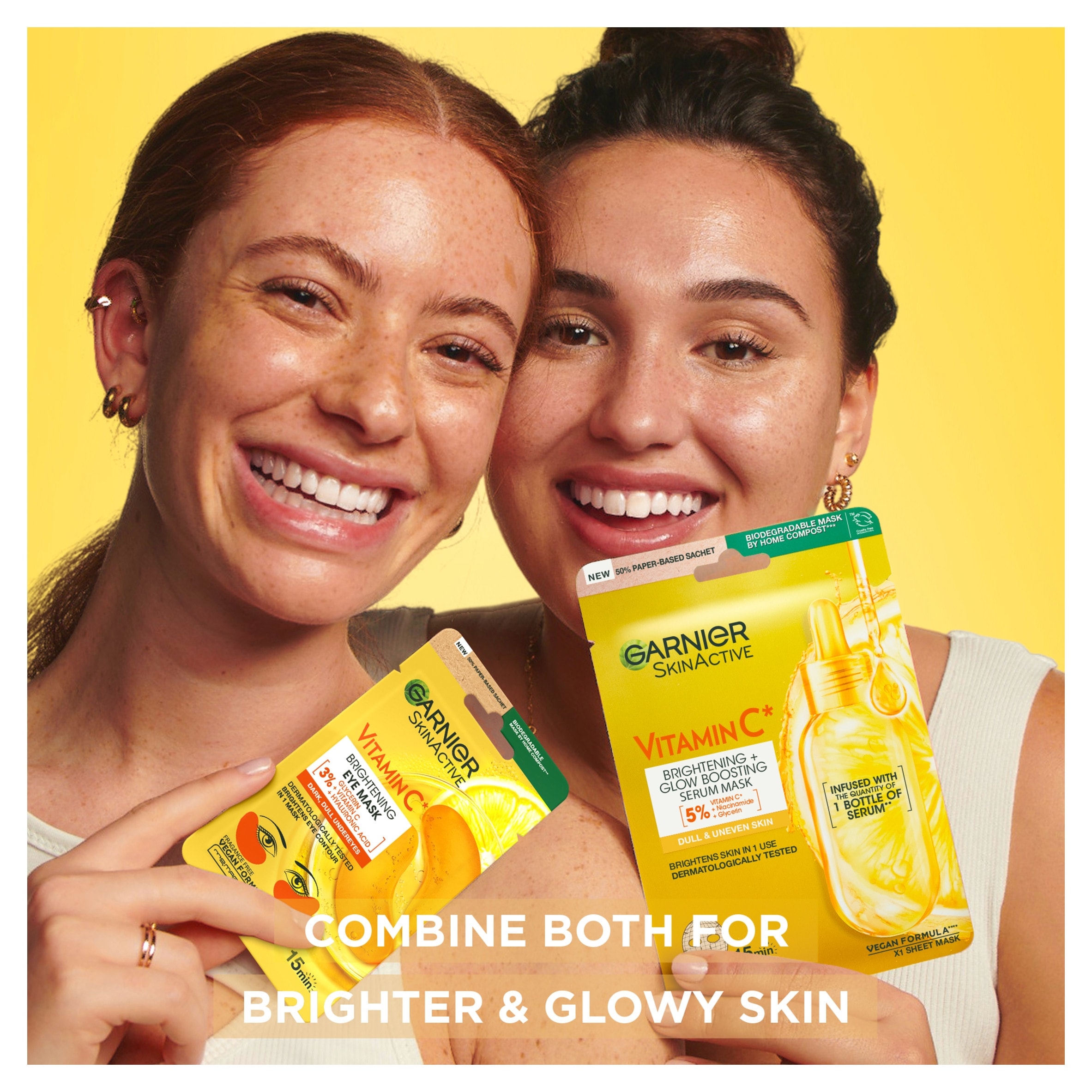 Garnier SkinActive Brightening Eye Mask with Vitamin C 5g thumbnail 2