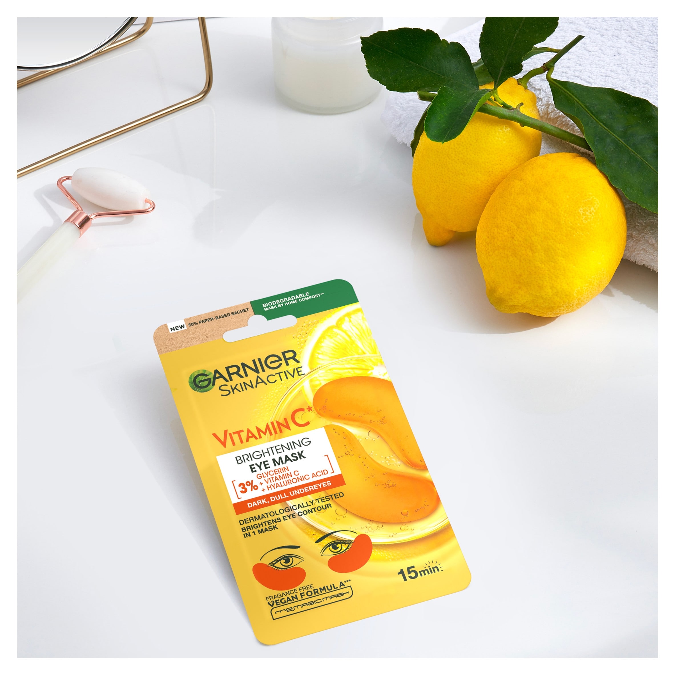 Garnier SkinActive Brightening Eye Mask with Vitamin C 5g thumbnail 3
