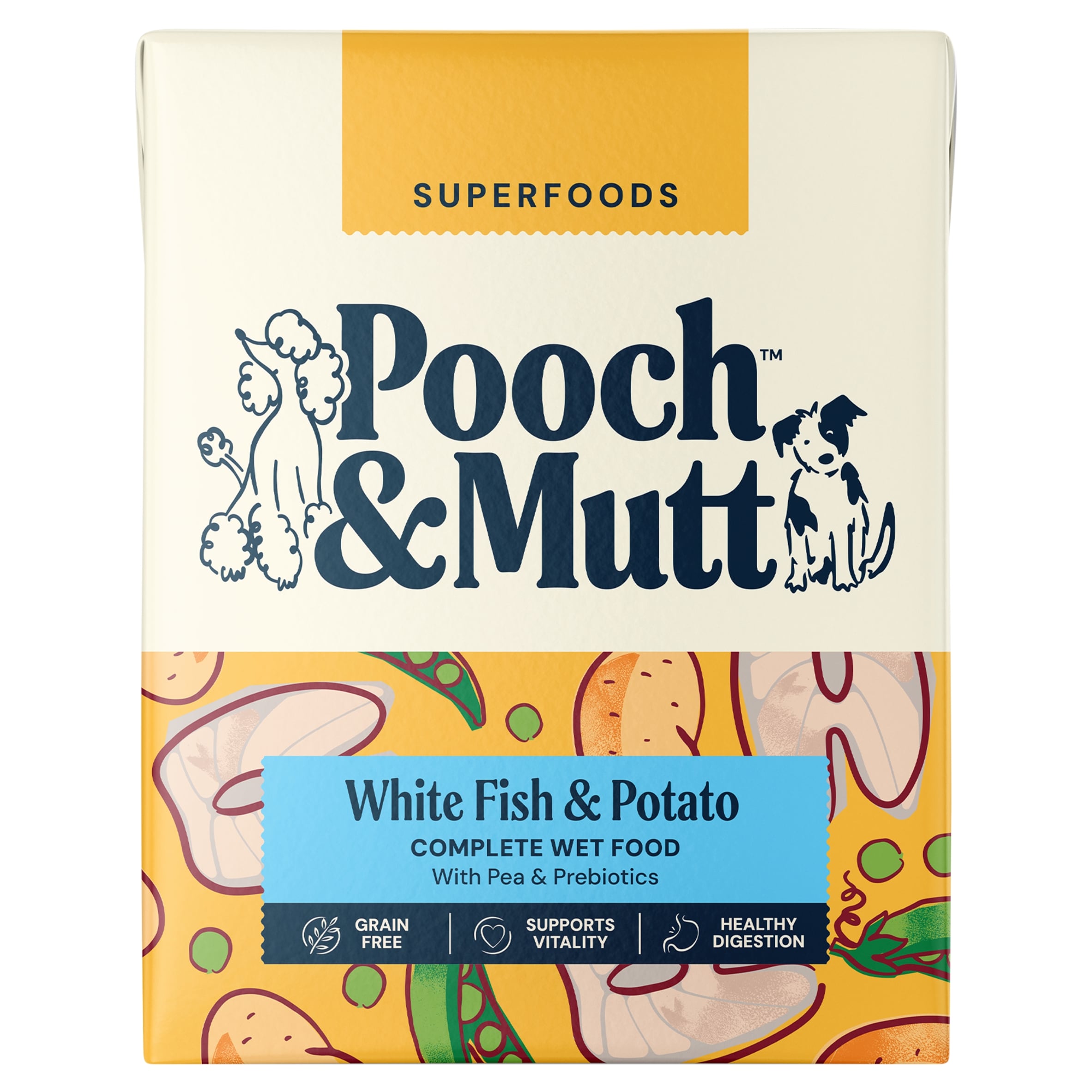 Pooch & Mutt Complete Wet Dog Food, Fish Potato & Pea 375g thumbnail 2