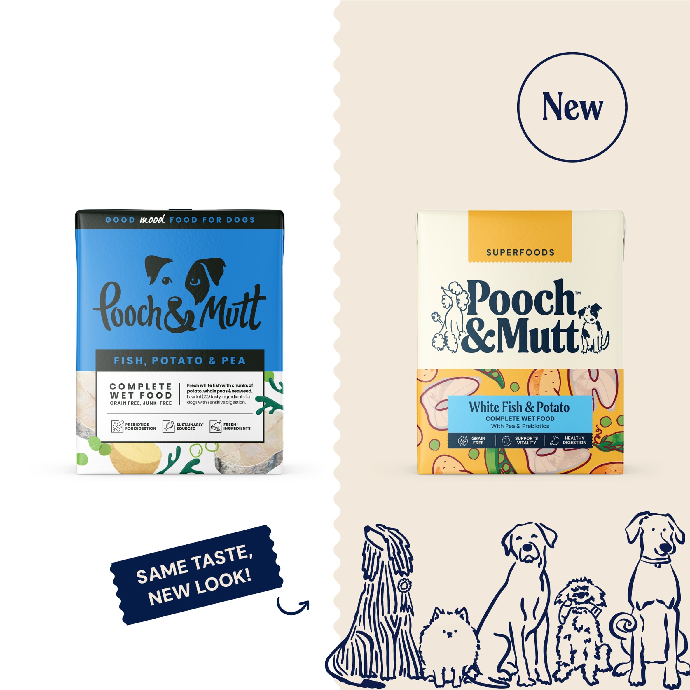 Pooch & Mutt Complete Wet Dog Food, Fish Potato & Pea 375g thumbnail 3