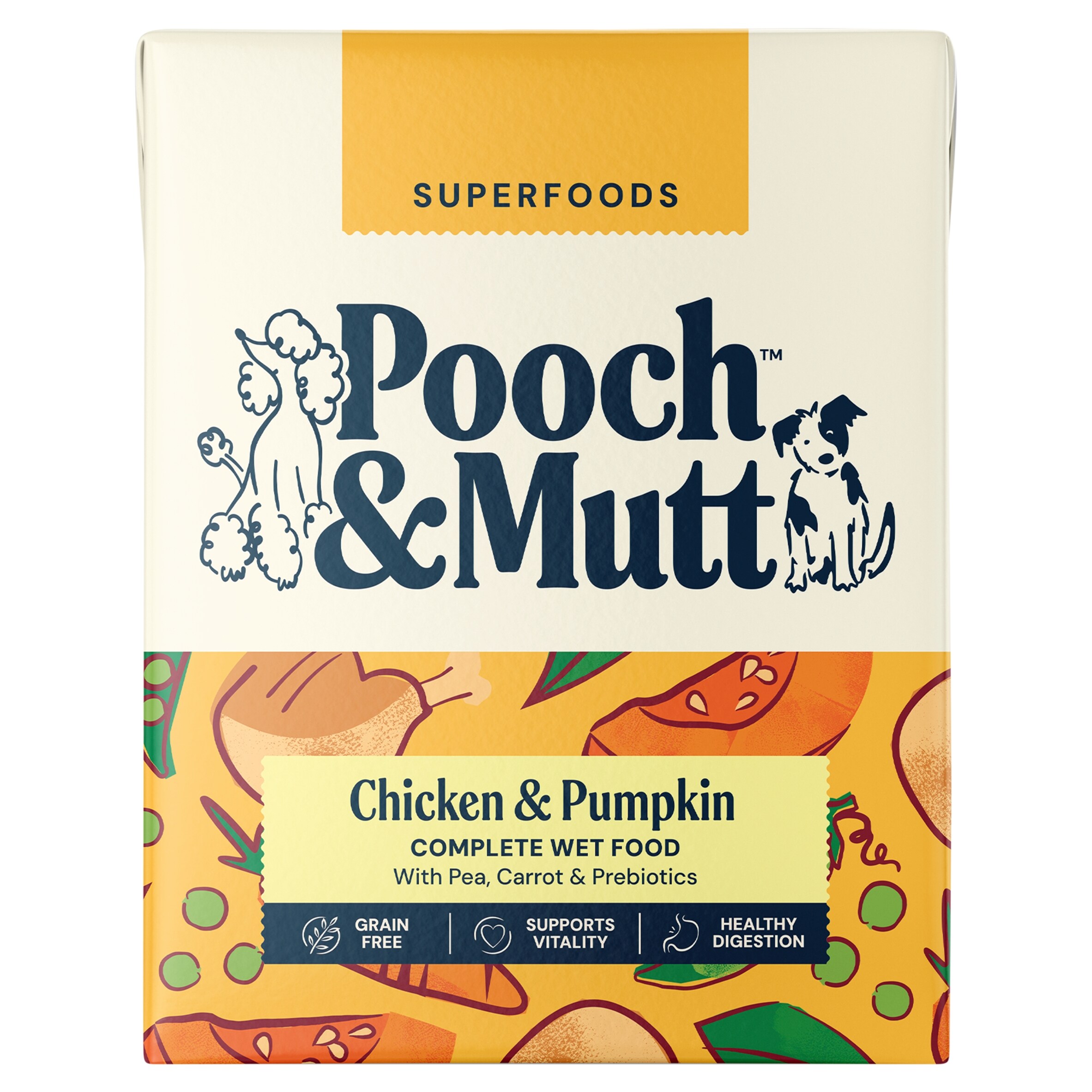 Pooch & Mutt Complete Wet Dog Food, Chicken, Pumpkin & Pea 375g      thumbnail 2
