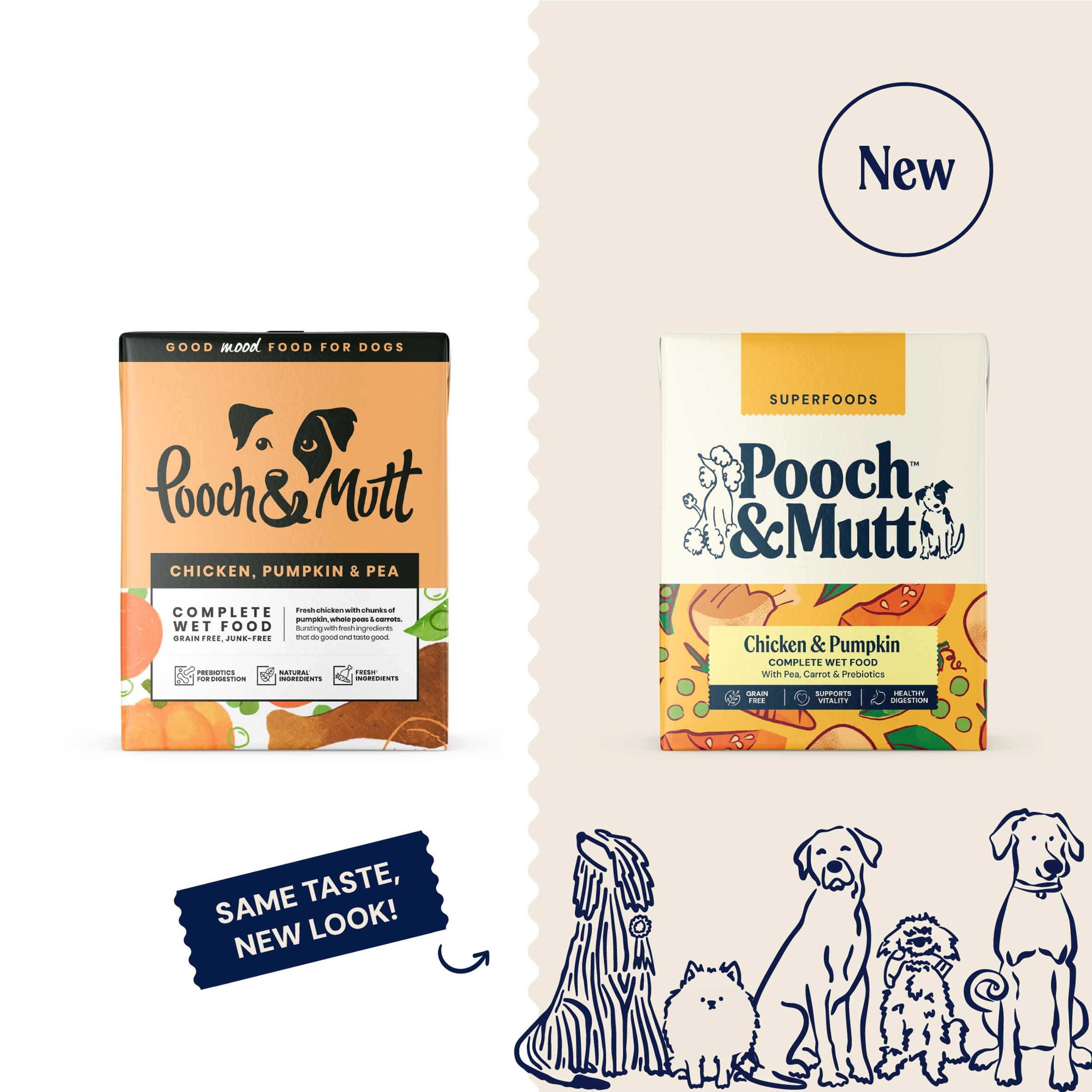 Pooch & Mutt Complete Wet Dog Food, Chicken, Pumpkin & Pea 375g      thumbnail 3
