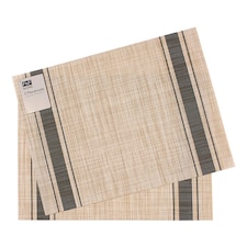 F&F Home Rectangle Stripe Placemat 2 Pack
