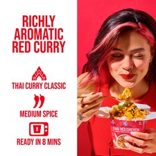 Kitchen Joy Thai Red Chicken Aromatic Coconut Curry with Jasmine Rice 350g thumbnail 3