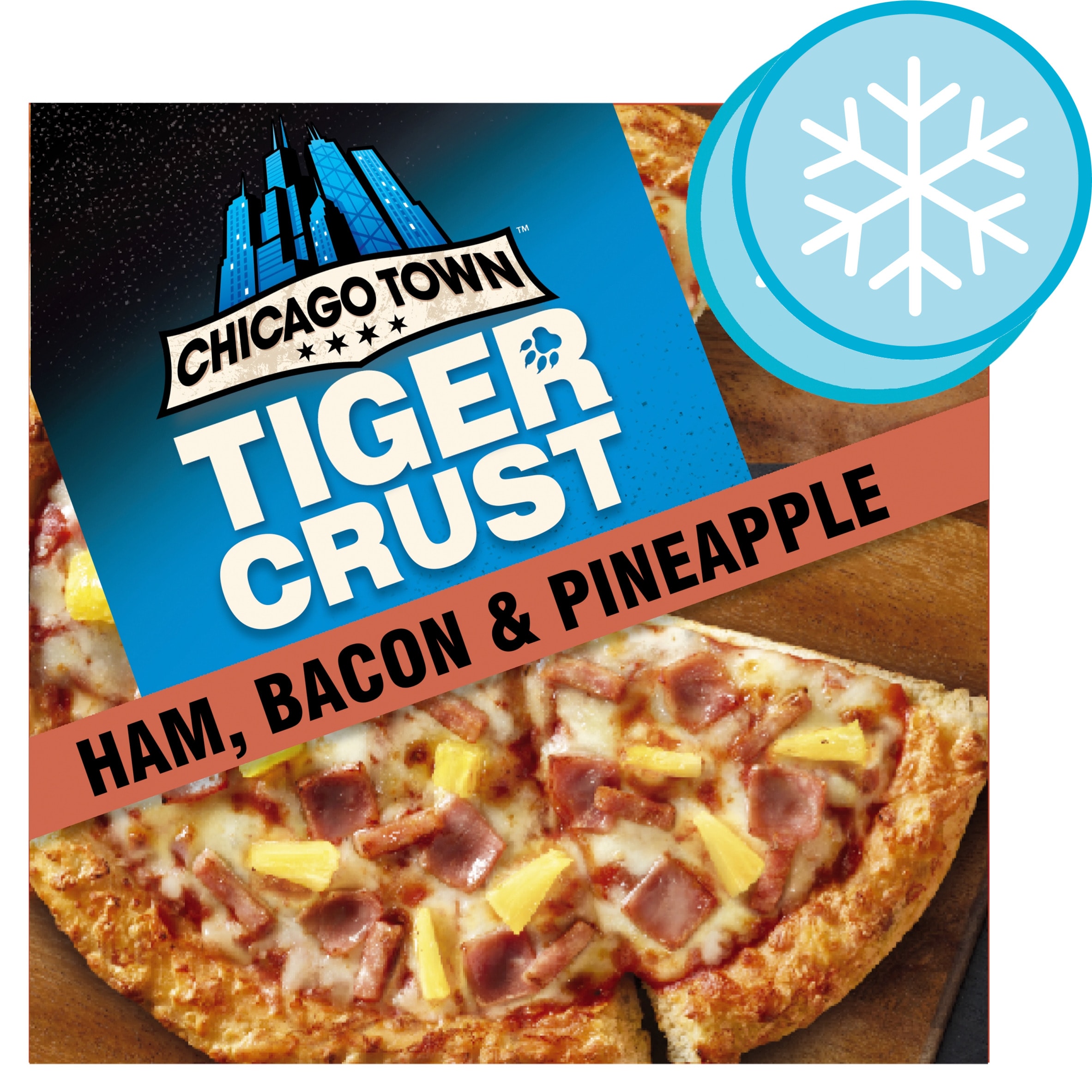 Chicago Town Tiger Crust Bacon, Ham & Pineapple 380g