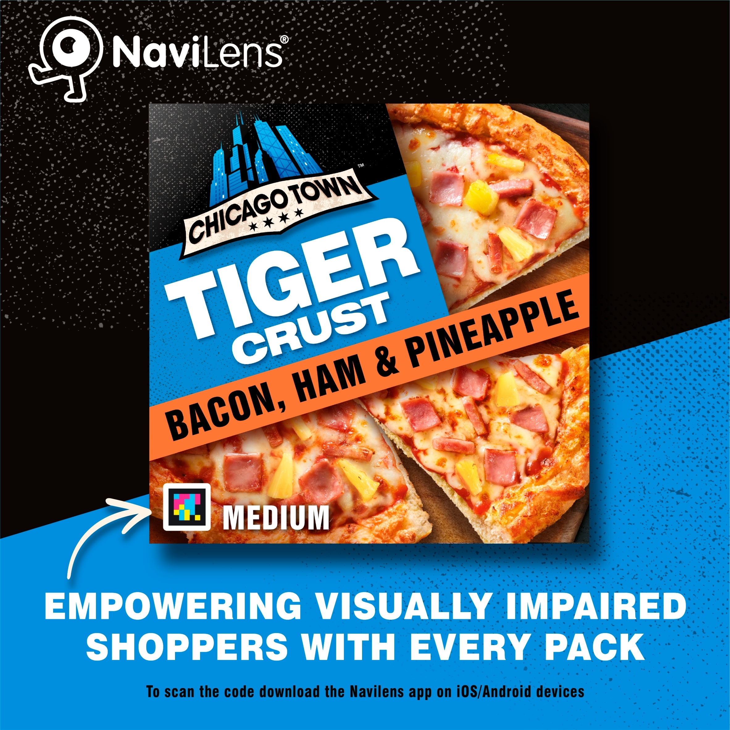 Chicago Town Tiger Crust Pizza - Bacon, Ham & Pineapple 380g thumbnail 5