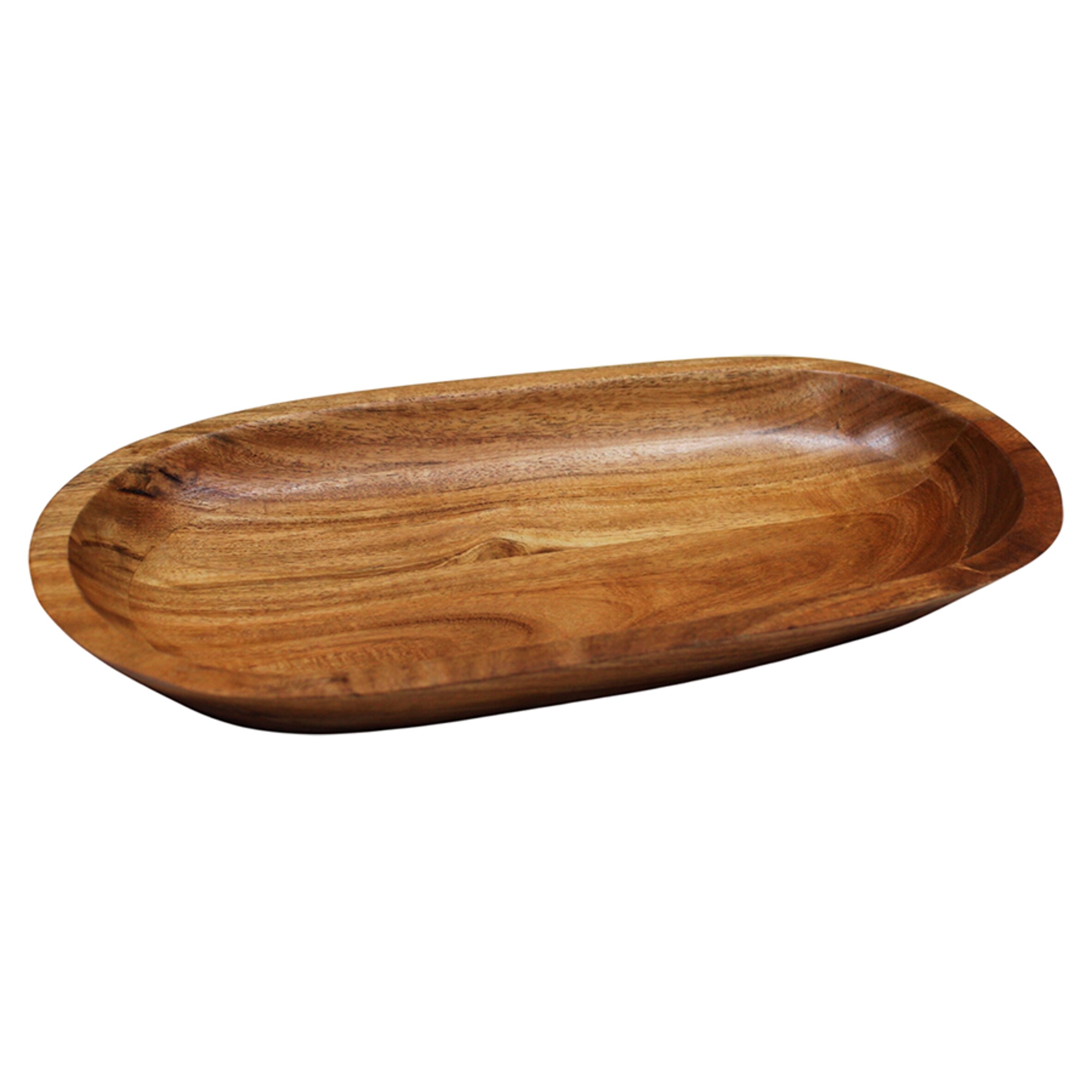  F&F Home Acacia wood long bowl