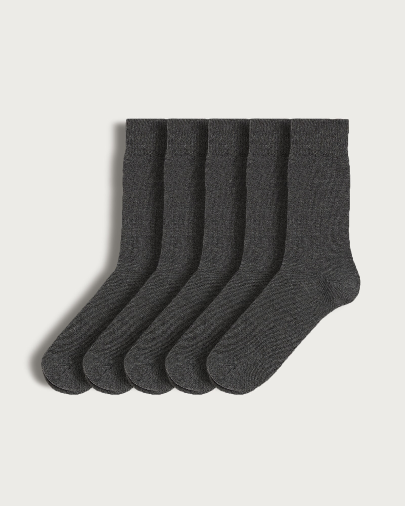 F&F 5-Pack Cotton Blend Ankle Socks  in Multi Grey