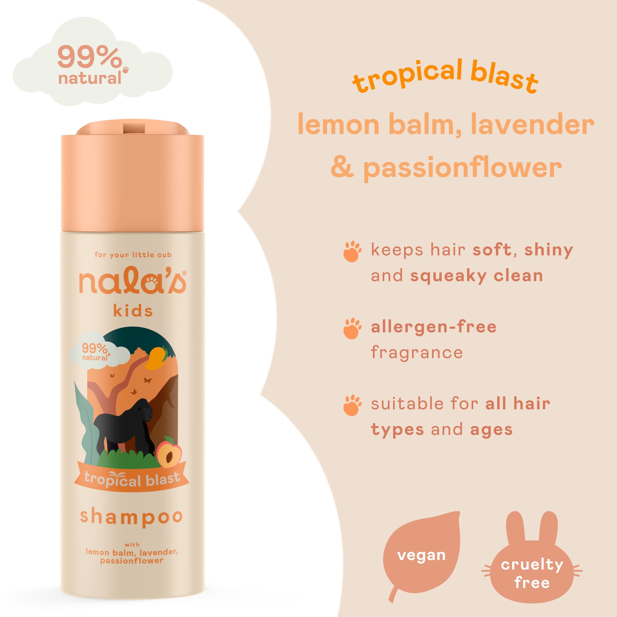 Nala's Kids Tropical Blast Shampoo 200ml thumbnail 3