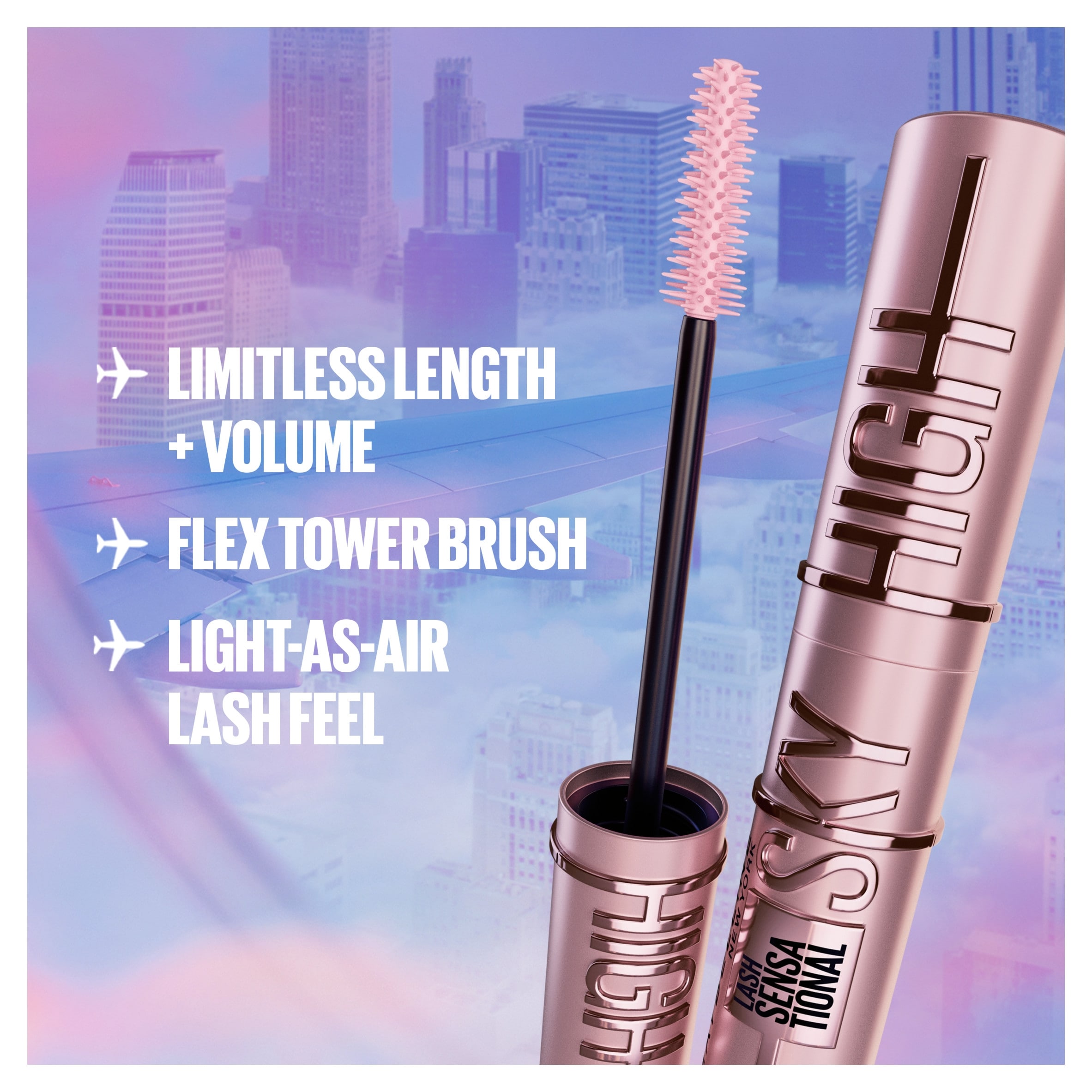 Maybelline Lash Sensational Sky High Mascara - Blue Mist 7.2ml thumbnail 4