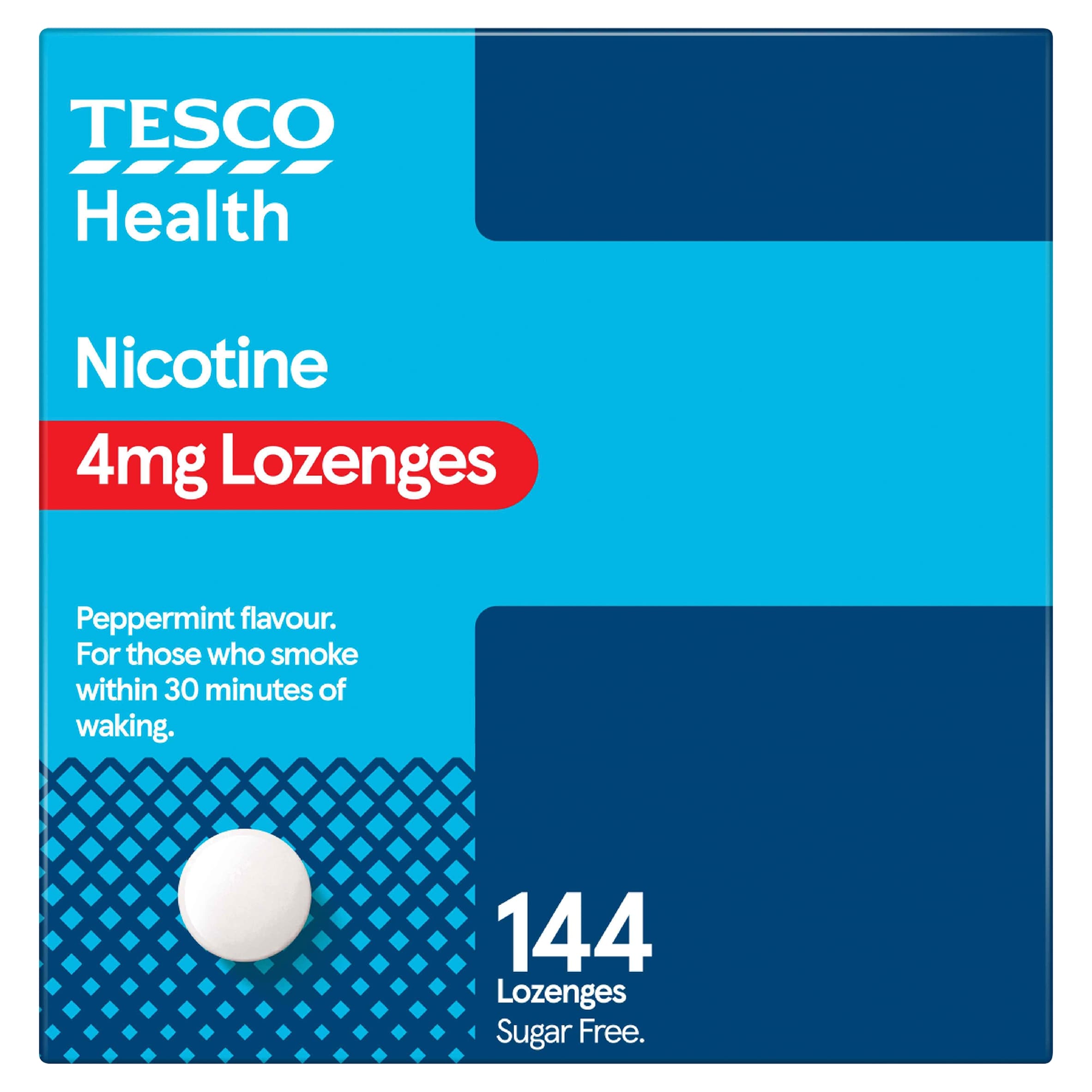 Tesco Nicotine 4mg Peppermint Lozenges 144s
