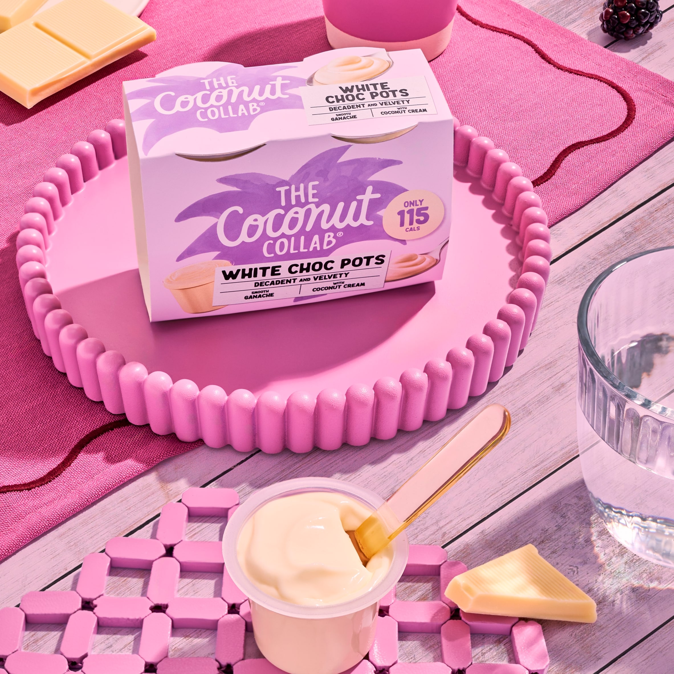 The Coconut Collab White Chocolate Pots 4x45g thumbnail 2