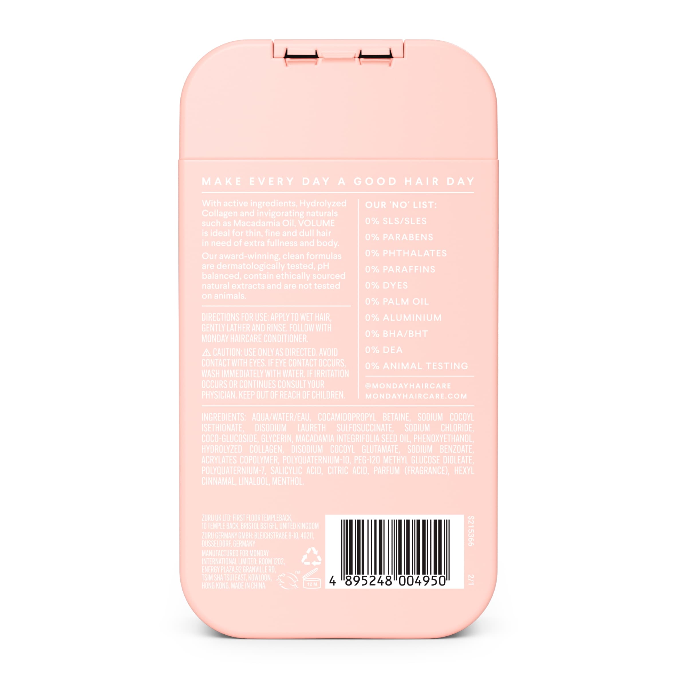 Monday Shampoo Volume 200ml thumbnail 2